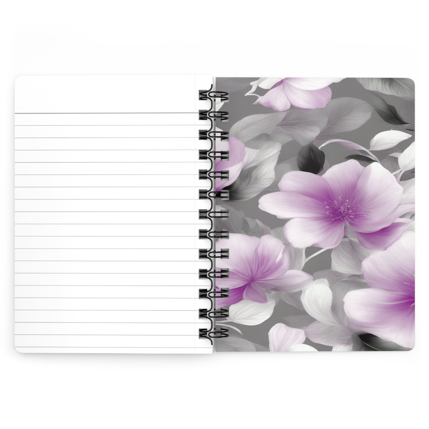 Purple Blossom Floral Bunch Bound Journal, 5" x 7" 150 pages