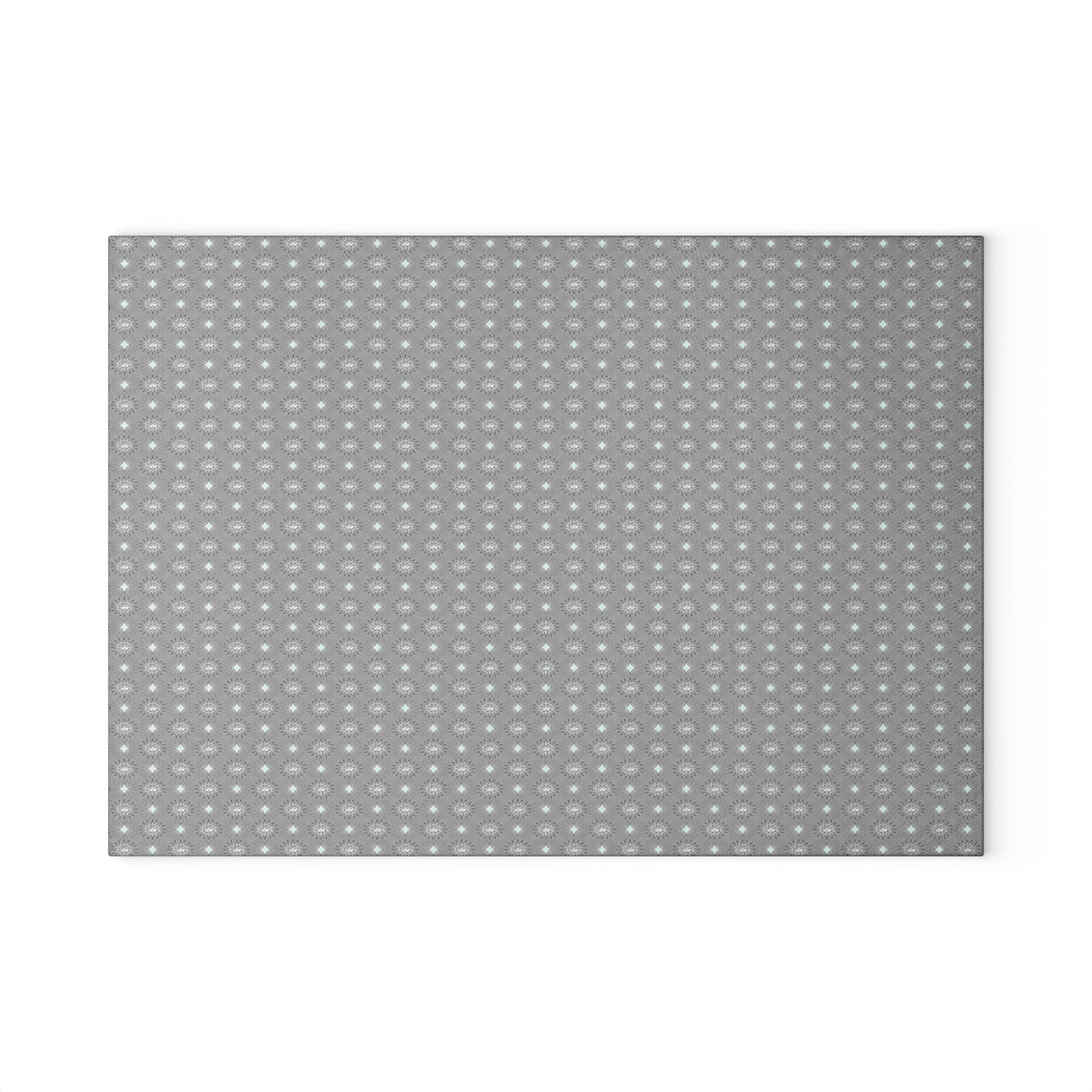 Desaturated Star-crossed Bodies Glass Cutting Board, 8" x 11"