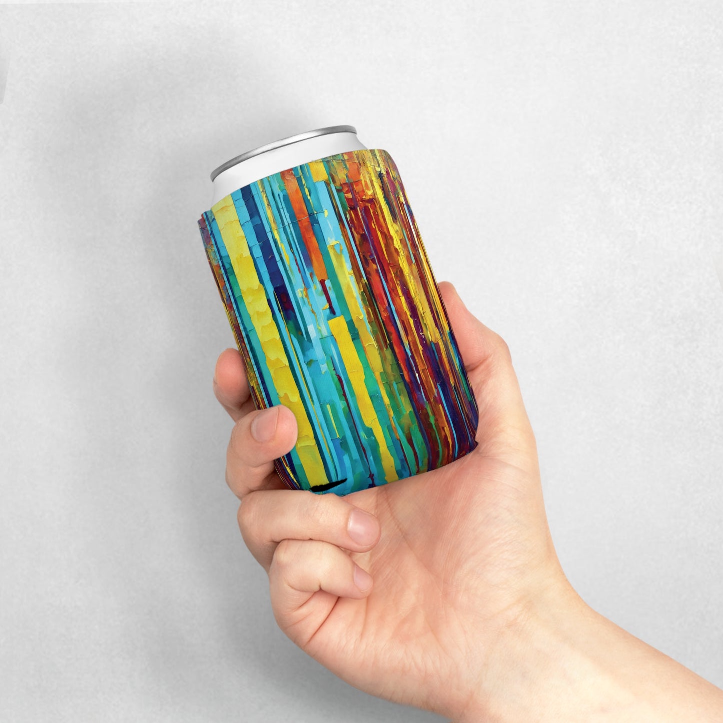Striped Alpha 12 oz Can Cooler Sleeve
