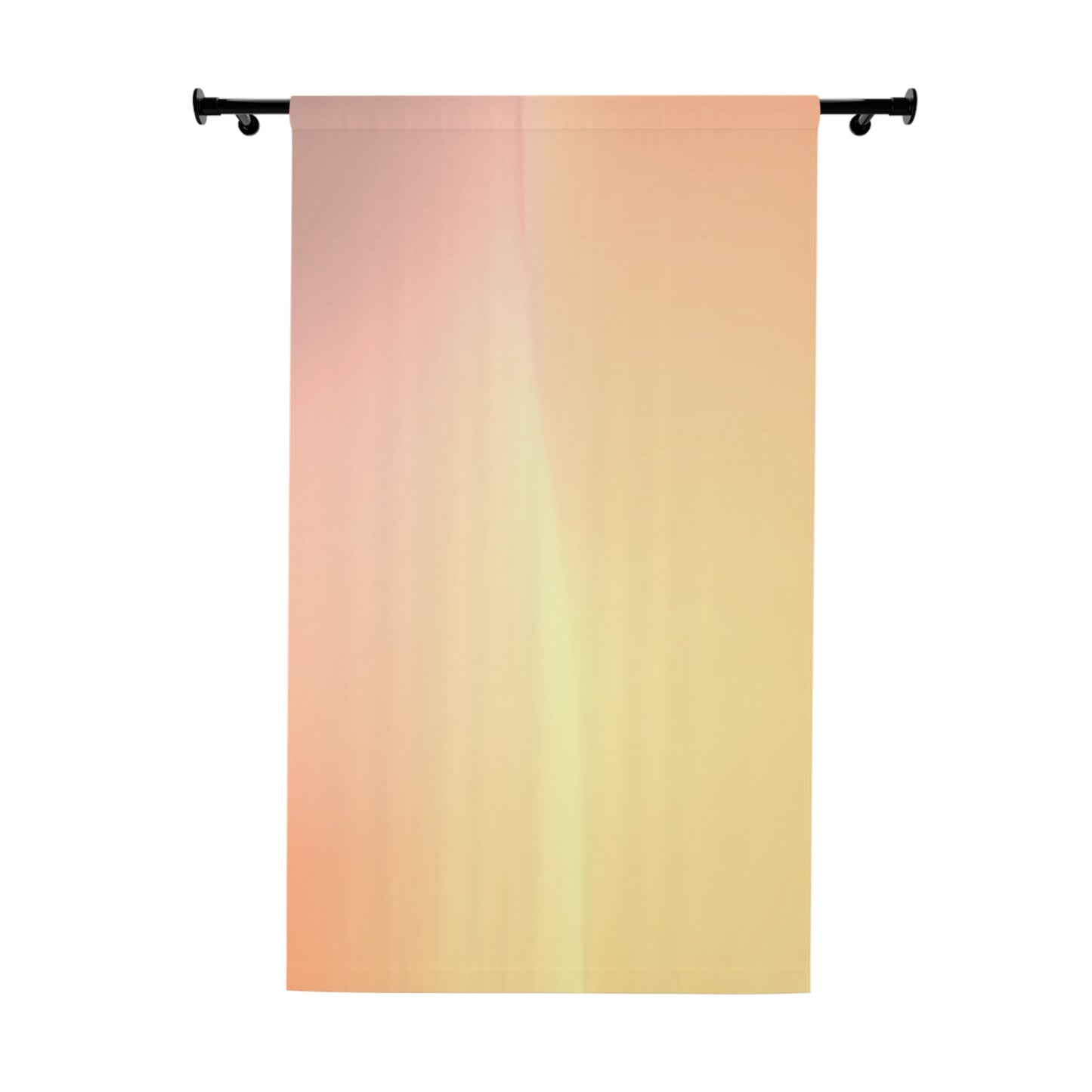 Hot Peach Fade Window Curtain, 50" x 84", blackout