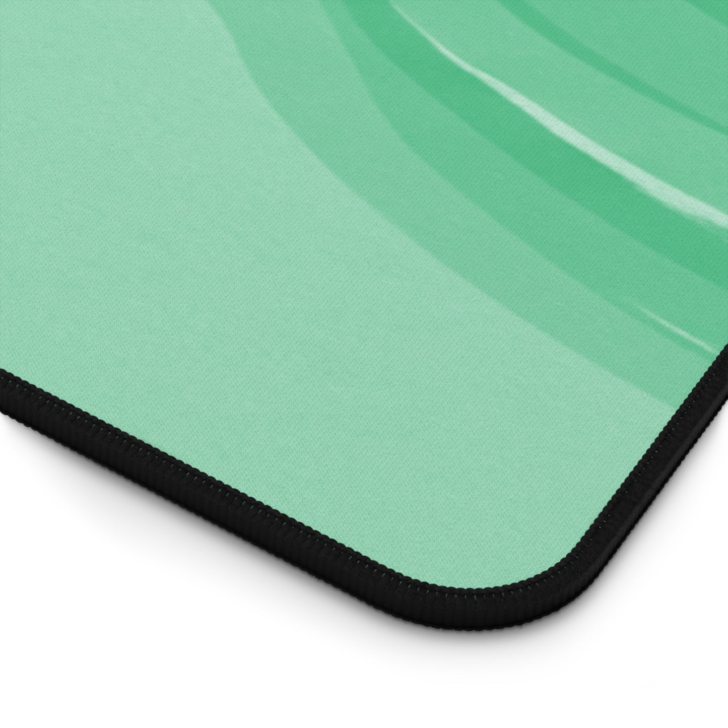 Mint Green Wavey 16" x 32" Desk Mat
