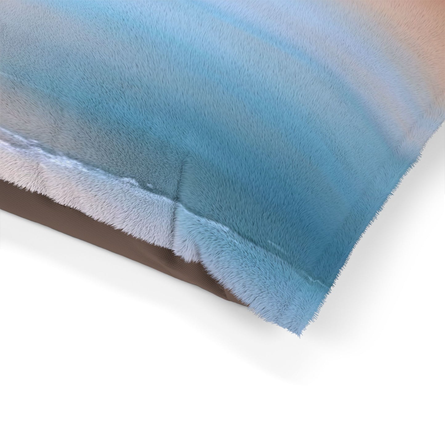 Blue Sea Peach Fog 28" × 18" Pet Bed