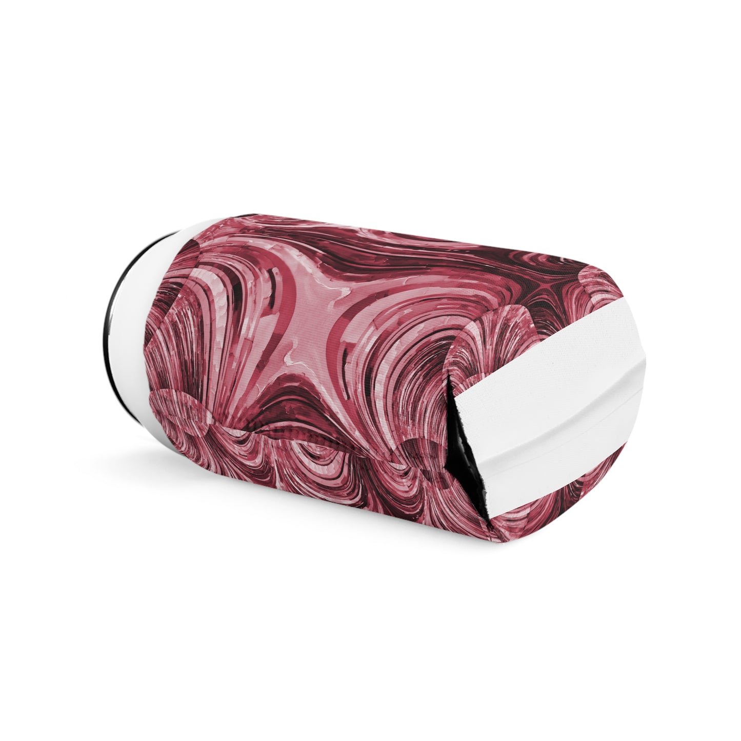 Uzi Spiral Ruby 12 oz Can Cooler Sleeve