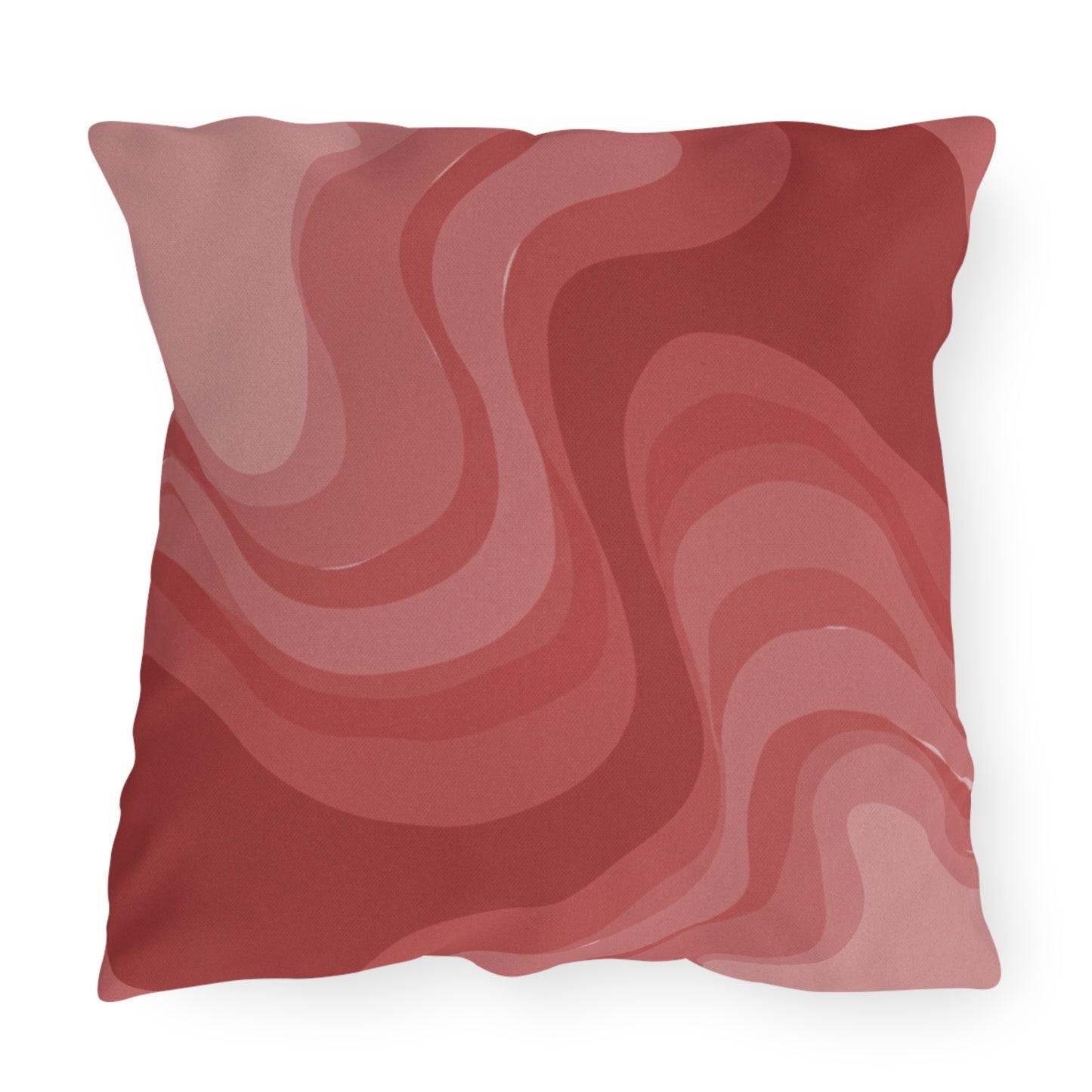 Power Red Wavey 20" x 20" Outdoor Pillow