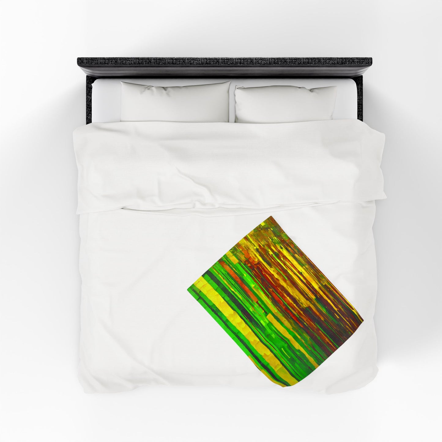 Striped Beta Velveteen Plush Blanket, 30" x 40"