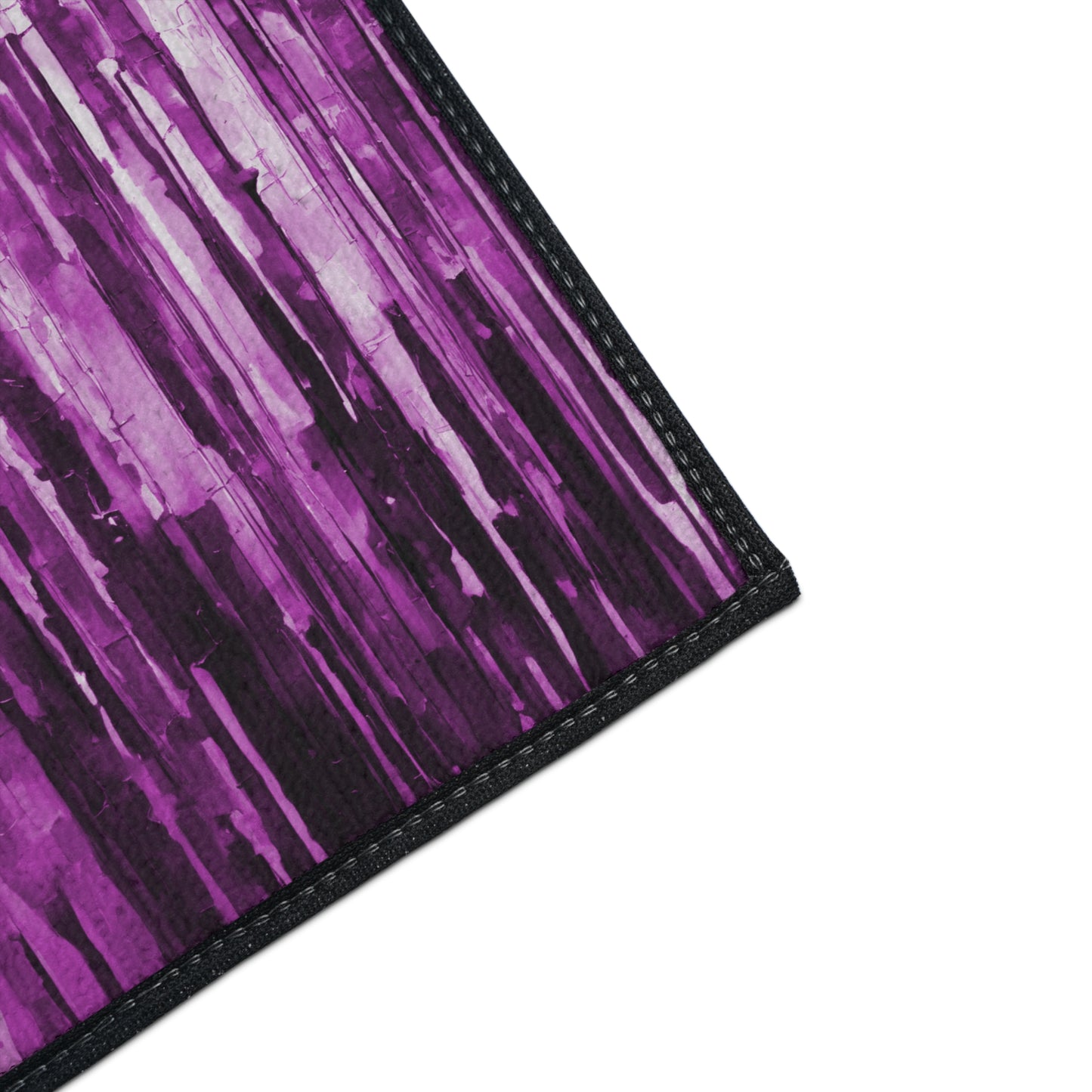 Striped Powder Lavender 18" x 24" Heavy Duty Floor Mat