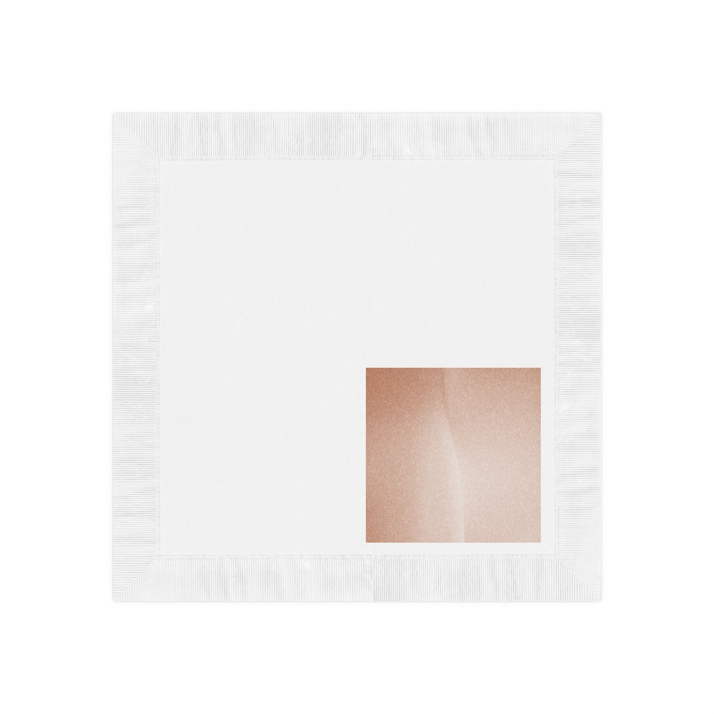 Soft Fade White Coined Napkins, 6.5" x 6.5"