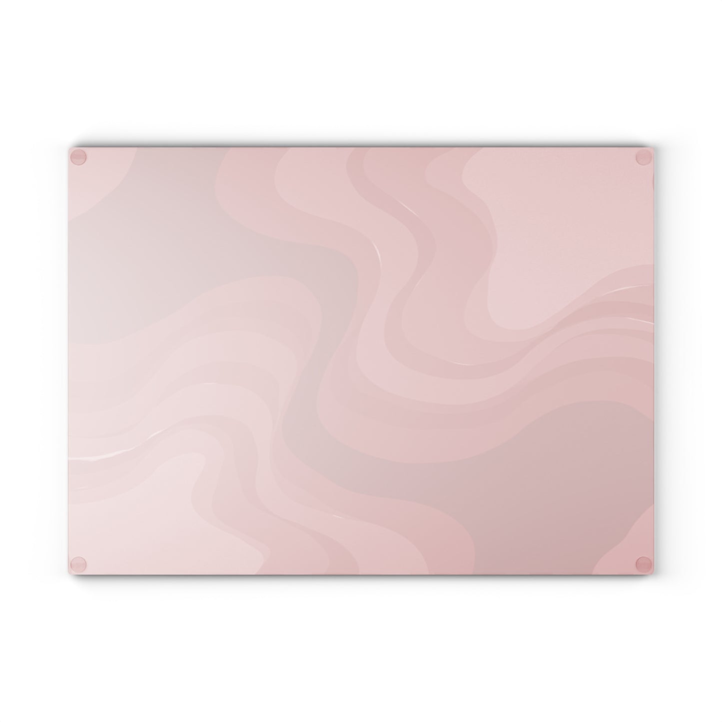 Power Red Wavey Glass Cutting Board, 11" x 15"