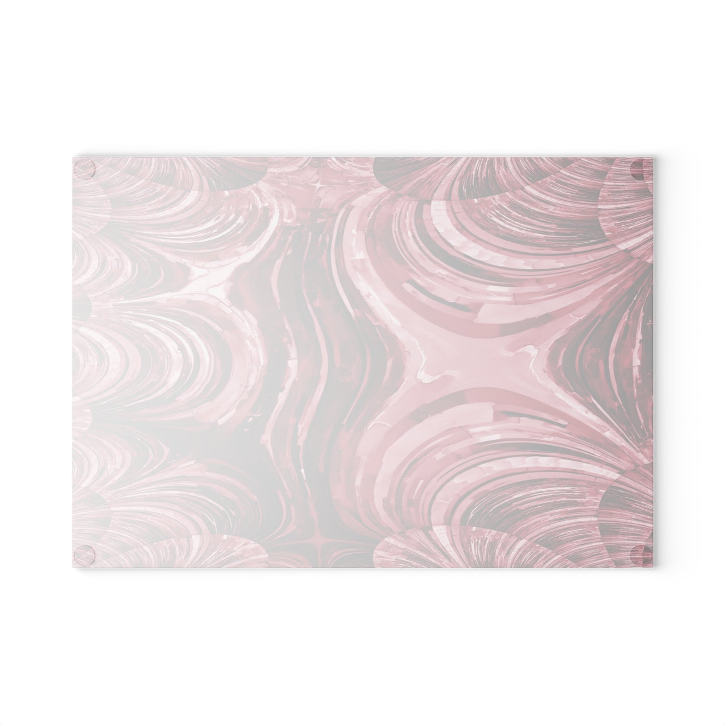 Uzi Spiral Ruby 8" x 11" Glass Cutting Board