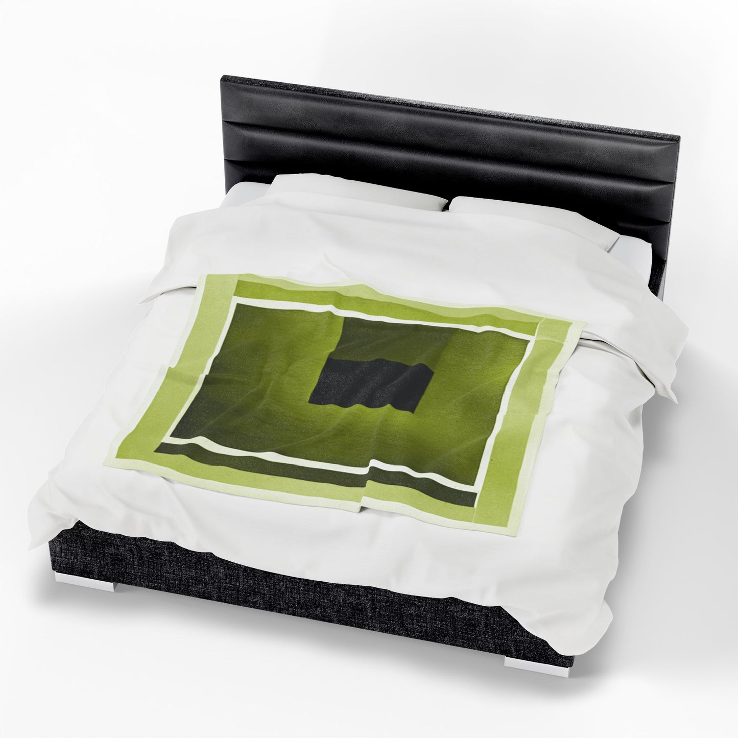 Lemongrass Shadow Velveteen Plush Blanket, 50" x 60"