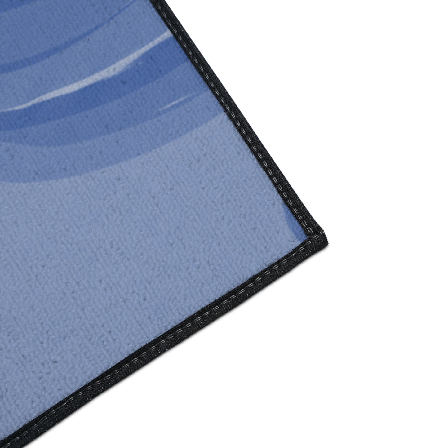 Deep Blue Wavey 36" x 60" Heavy Duty Floor Mat