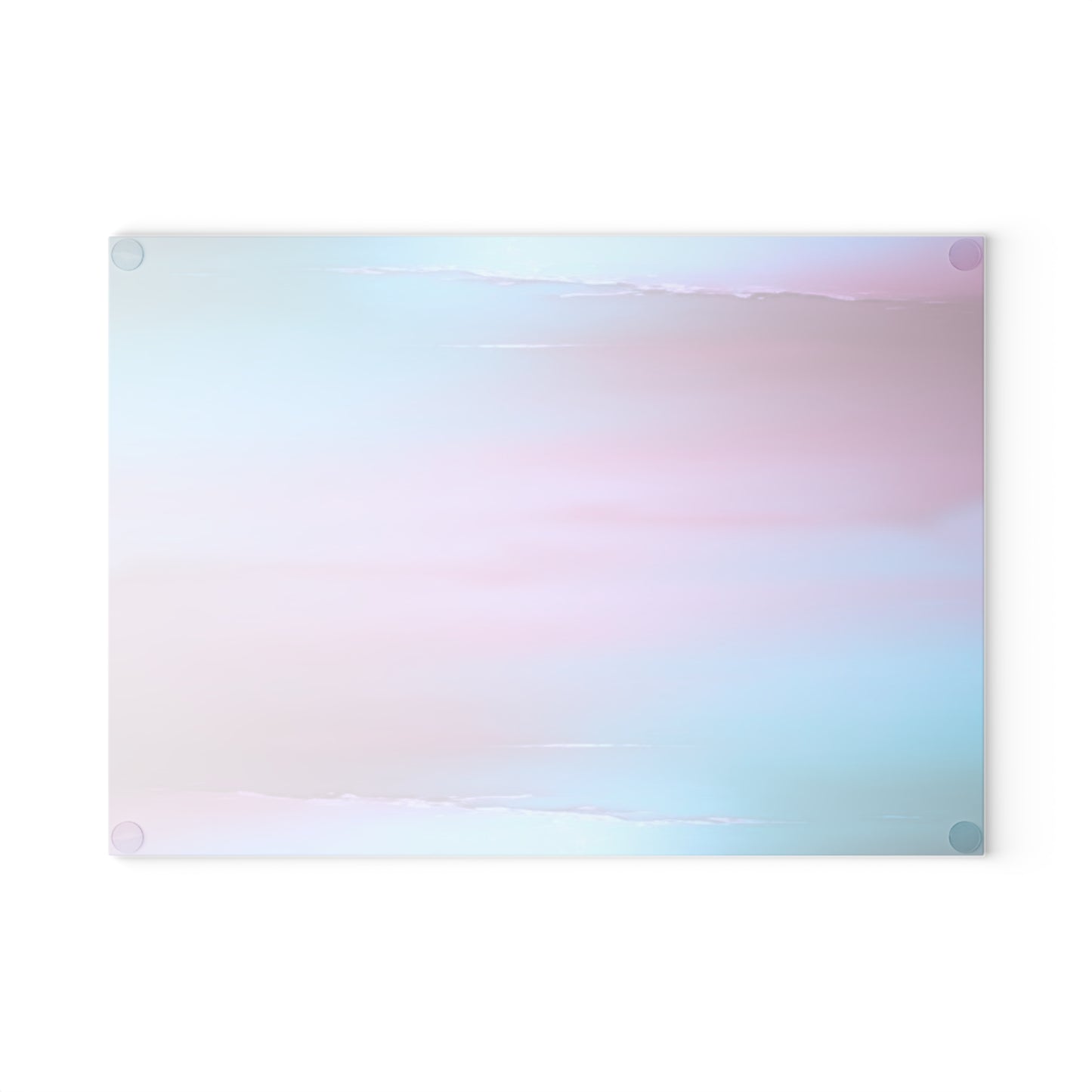 Wine Sea Blue Fog 8" x 11" Glass Cutting Board