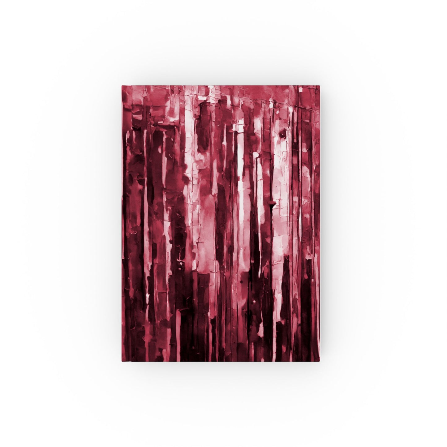 Striped Ruby 5.2" x 7.4" Hard Backed Journal with 128 blank pages