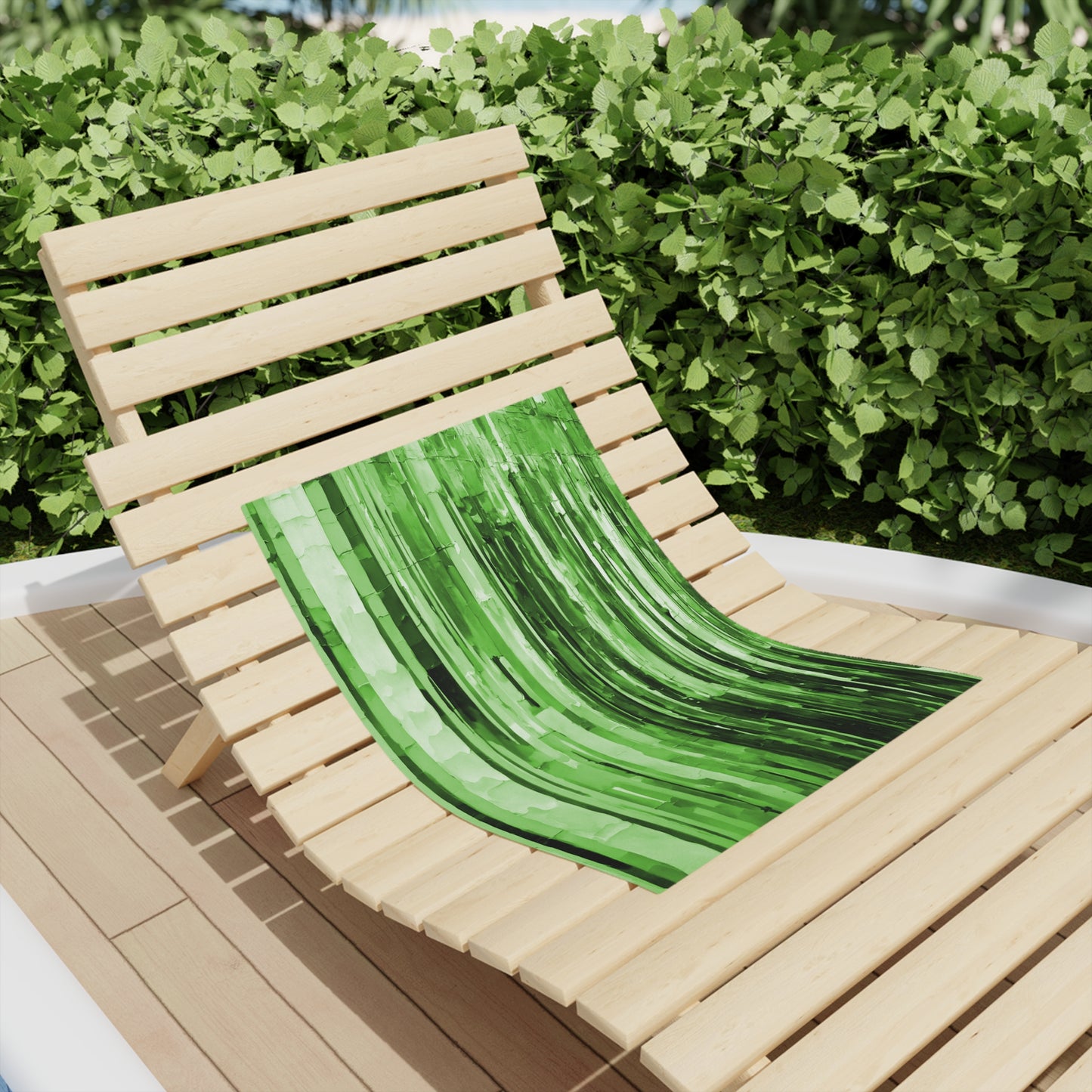Striped Mint Pastel Beach Towel, 18" x 27"