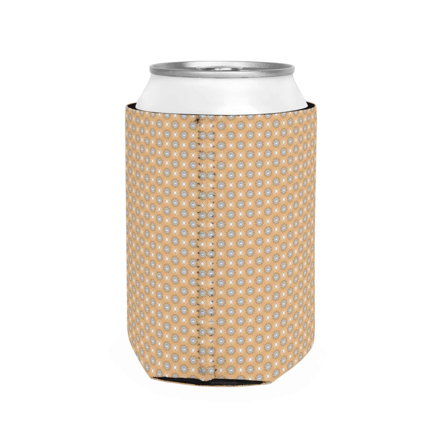 Tan Sunset Star-crossed Bodies 12 oz Can Cooler Sleeve