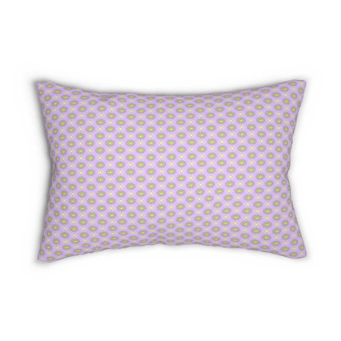 Magenta Star-crossed Bodies Spun Polyester Lumbar Pillow, 20" x 14"