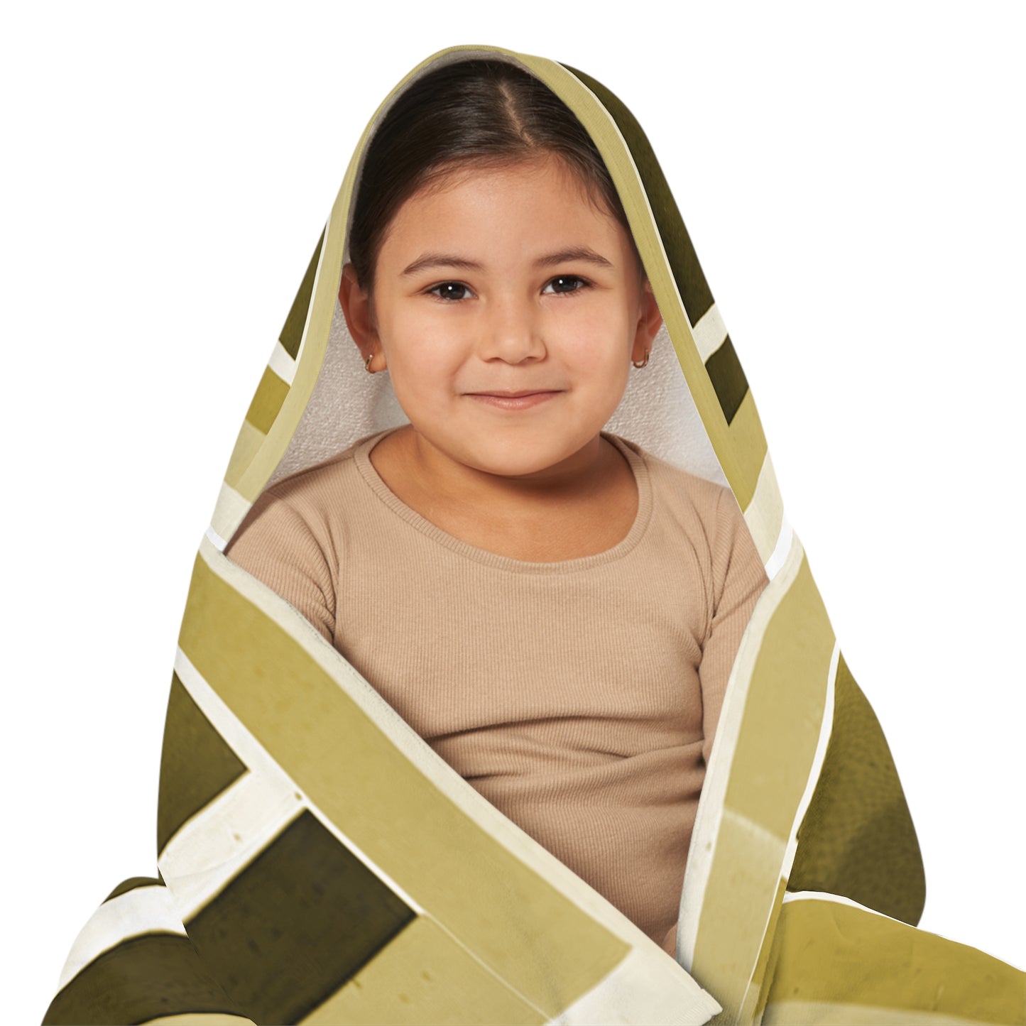 Tan Shadow Youth Hooded Towel, 24" x 48"