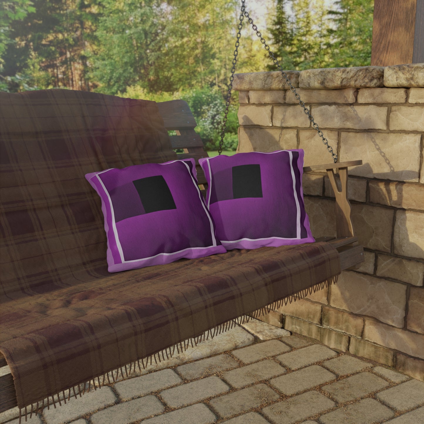 Magenta Shadow 16" x 16" Outdoor Pillow