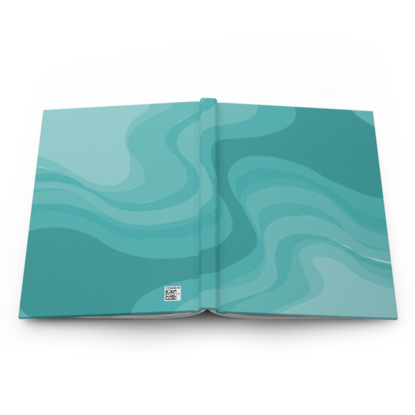 Tif Green Wavey 5.75" x 8" Hardcover Journal Matte with 150 lined pages