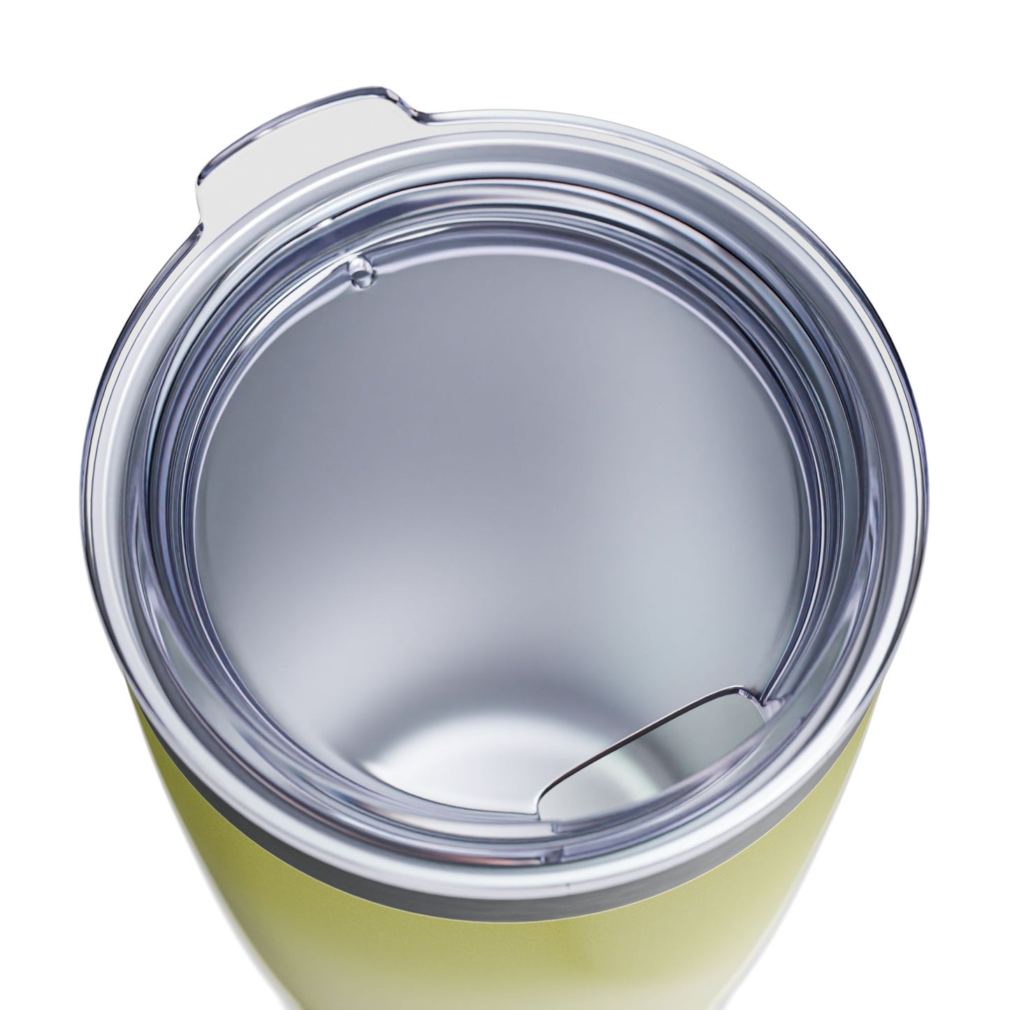 Lemon Fade Ringneck Tumbler, 20oz in white, steel and black