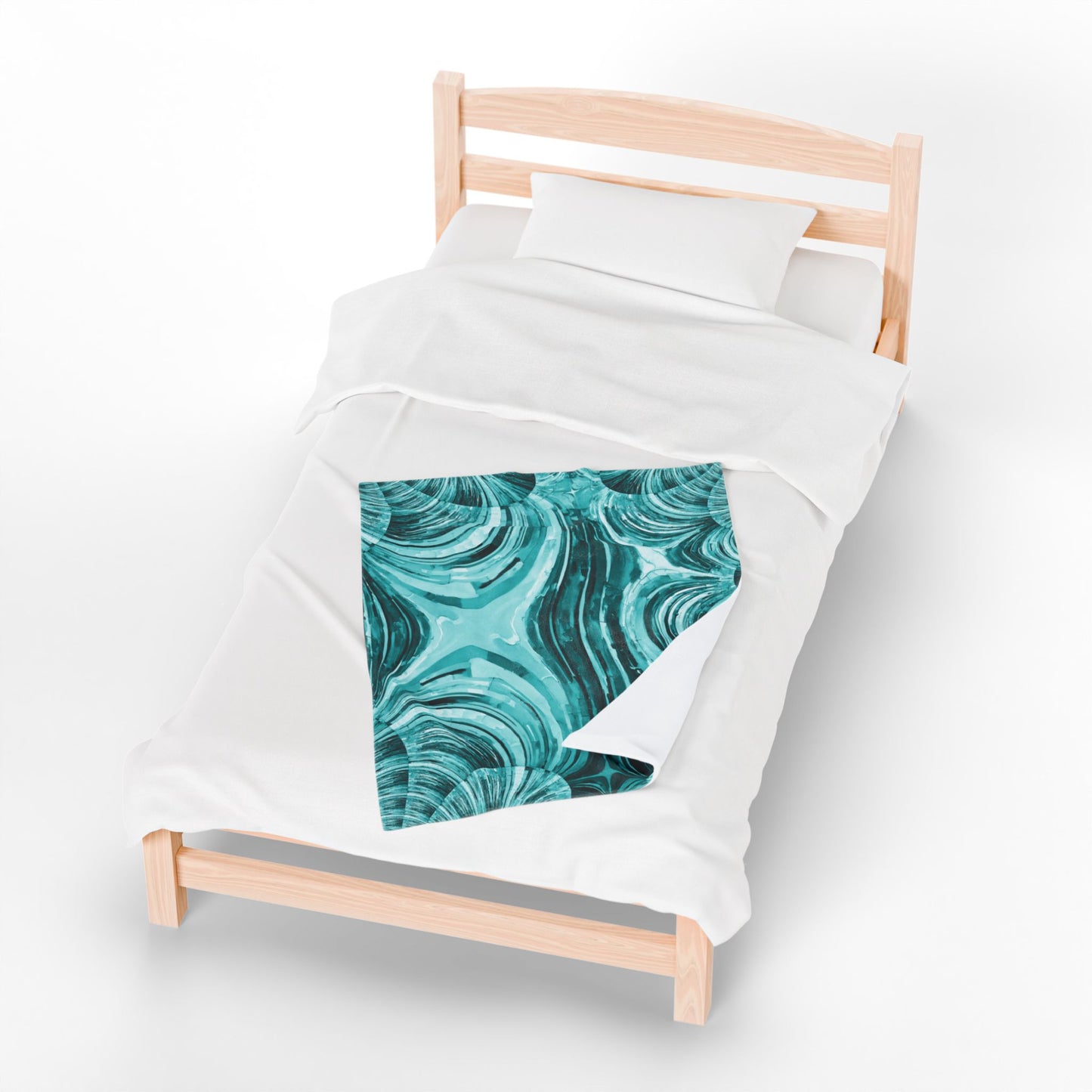 Uzi Spiral Tif Velveteen Plush Blanket, 30" x 40"