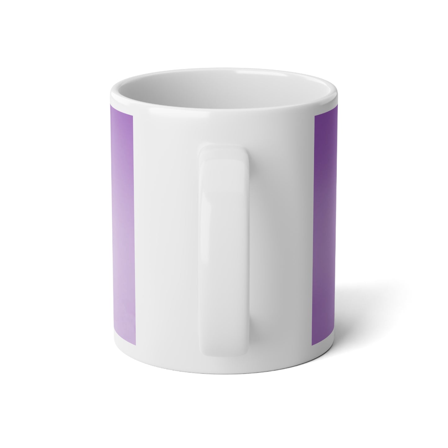 Soft Lavender Fade 20 oz White Glossy Jumbo Mug
