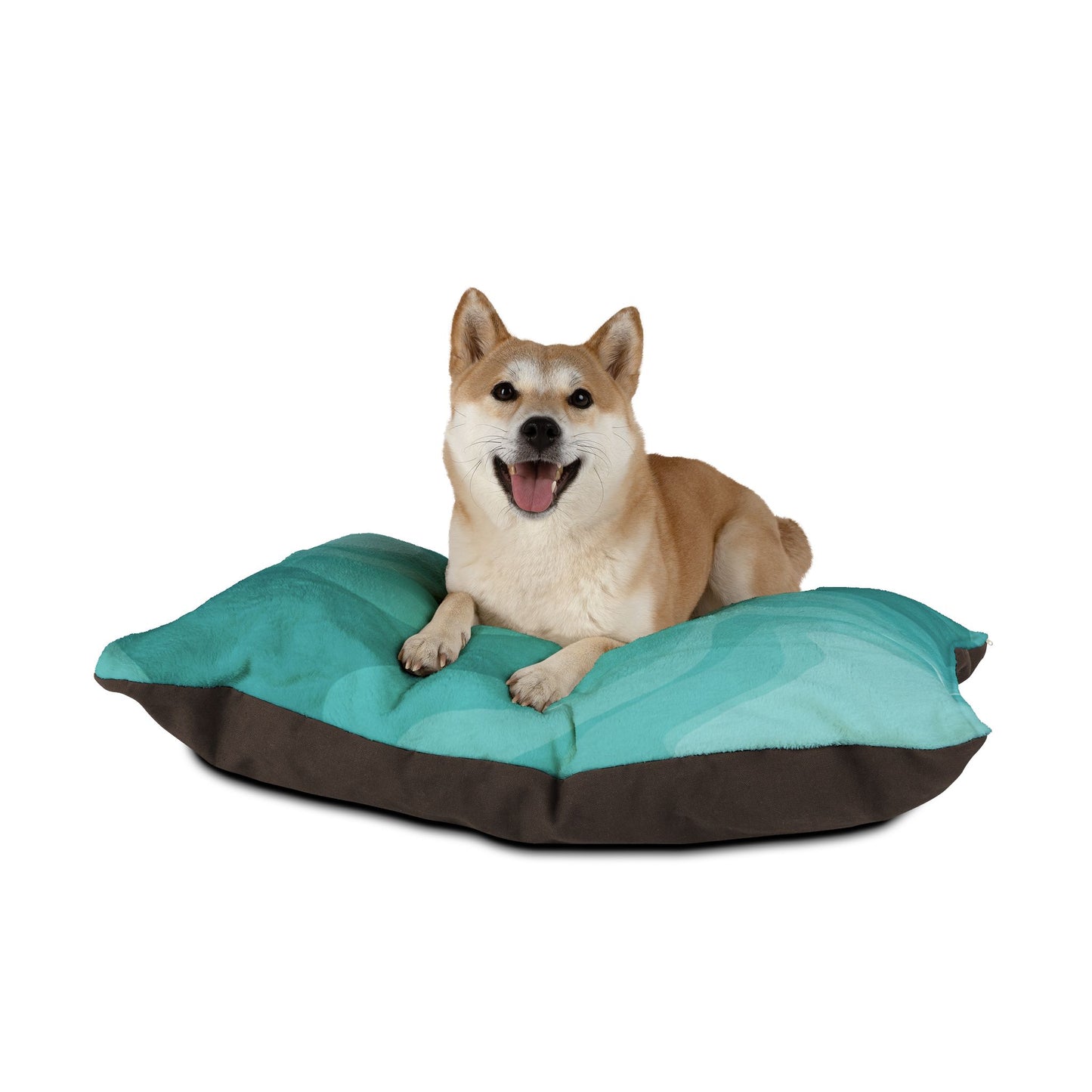 Tif Green Wavey 40" × 30" Pet Bed
