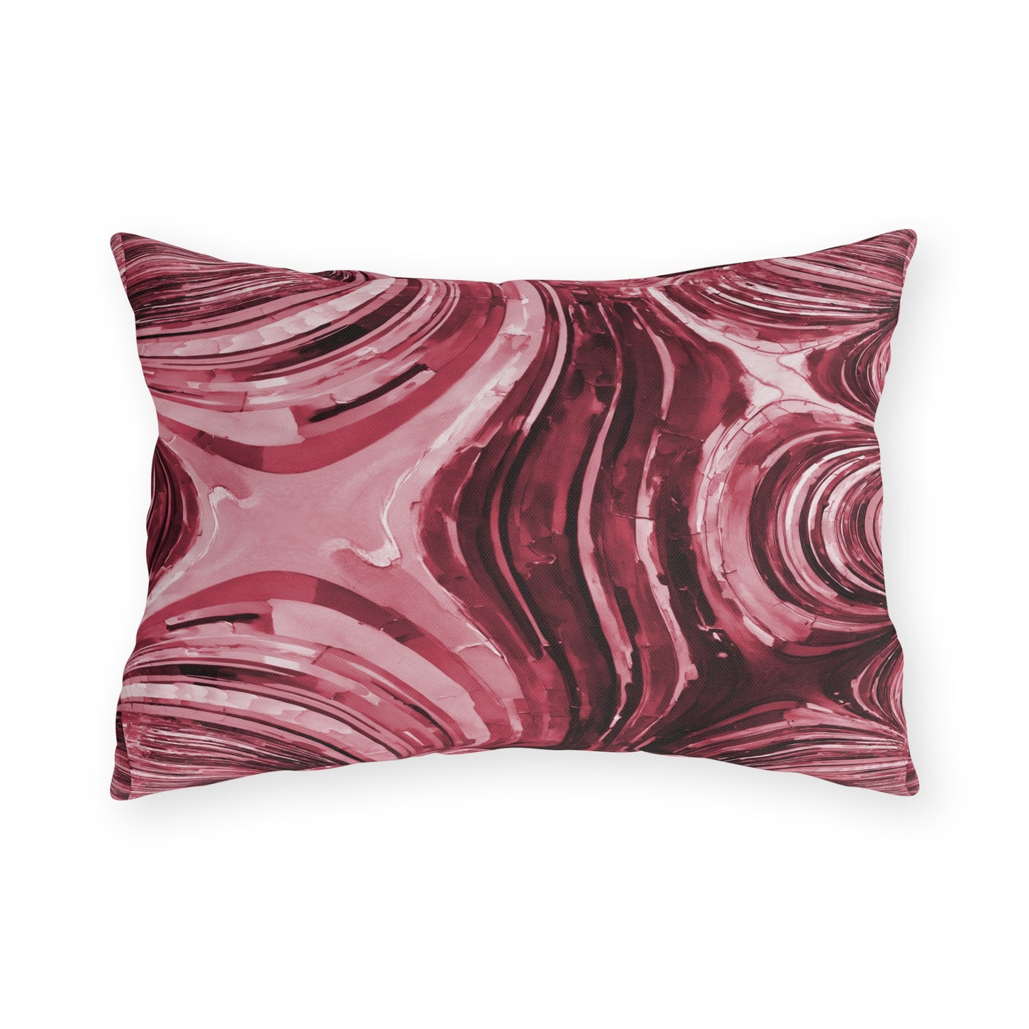 Uzi Spiral Ruby 20" x 14" Outdoor Pillow