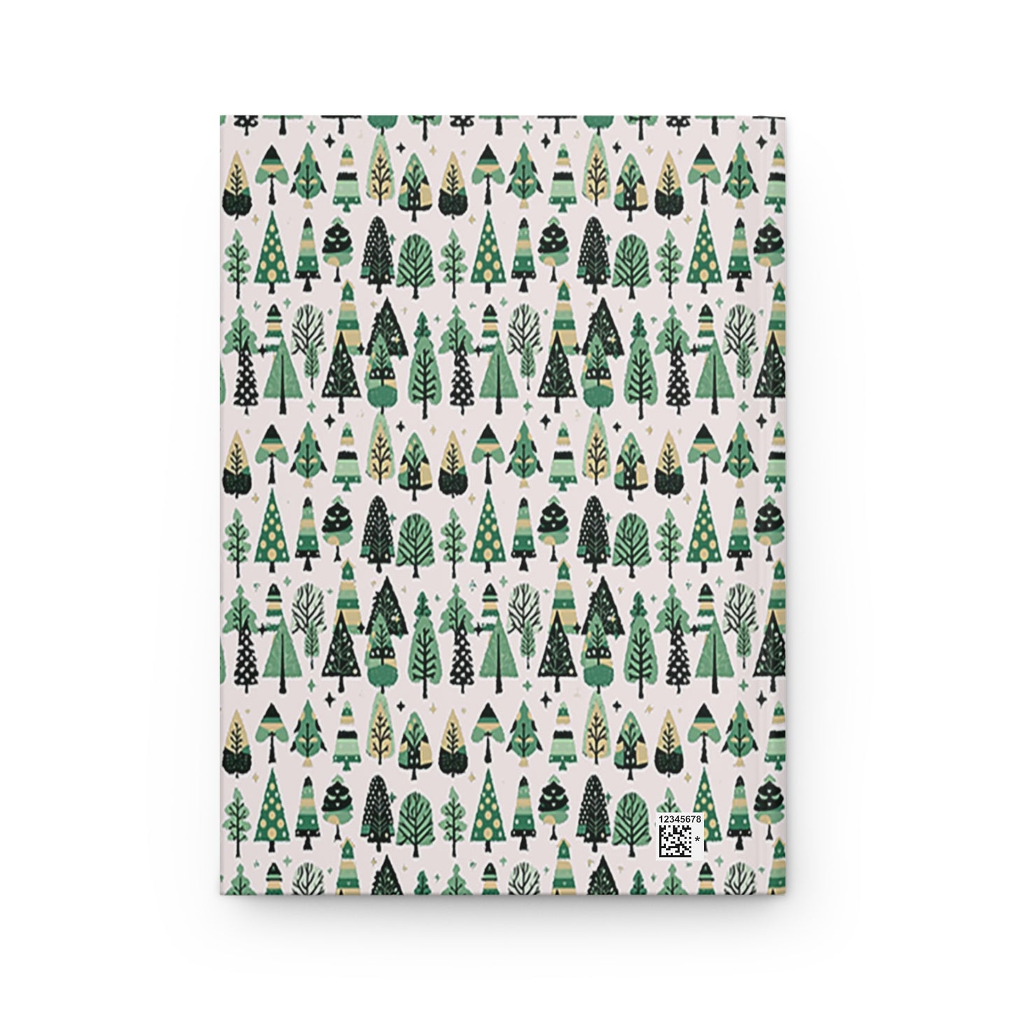 Mini Vintage Green Trees 5.75" x 8" Hardcover Journal Matte with 150 lined pages