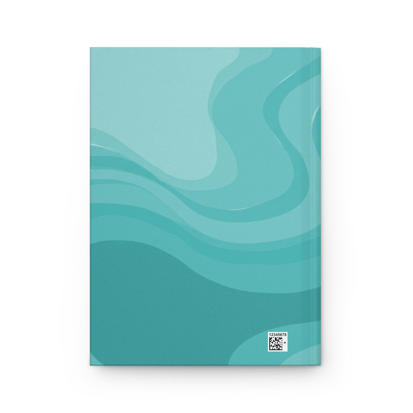 Tif Green Wavey 5.75" x 8" Hardcover Journal Matte with 150 lined pages