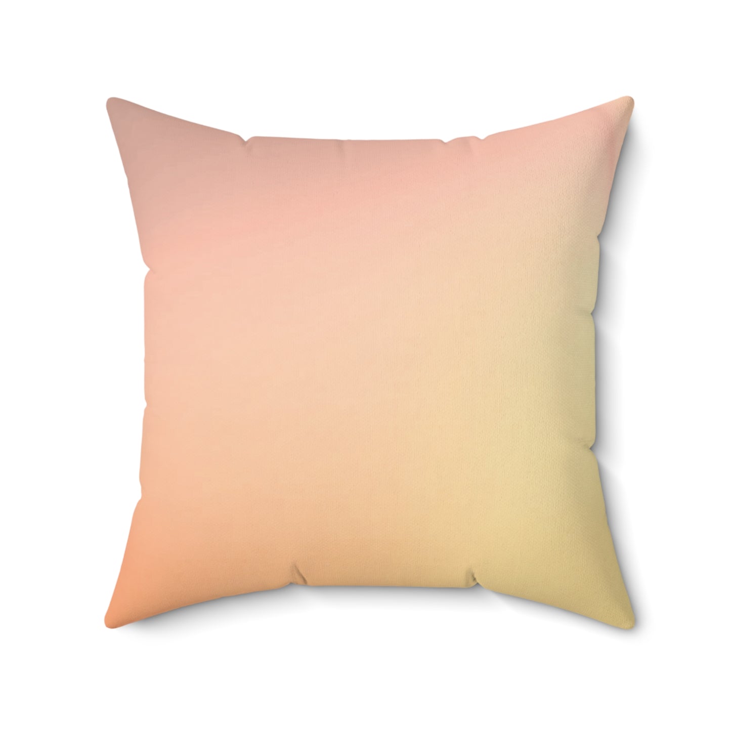 Hot Peach Fade 20" x 20" Faux Suede Square Pillow