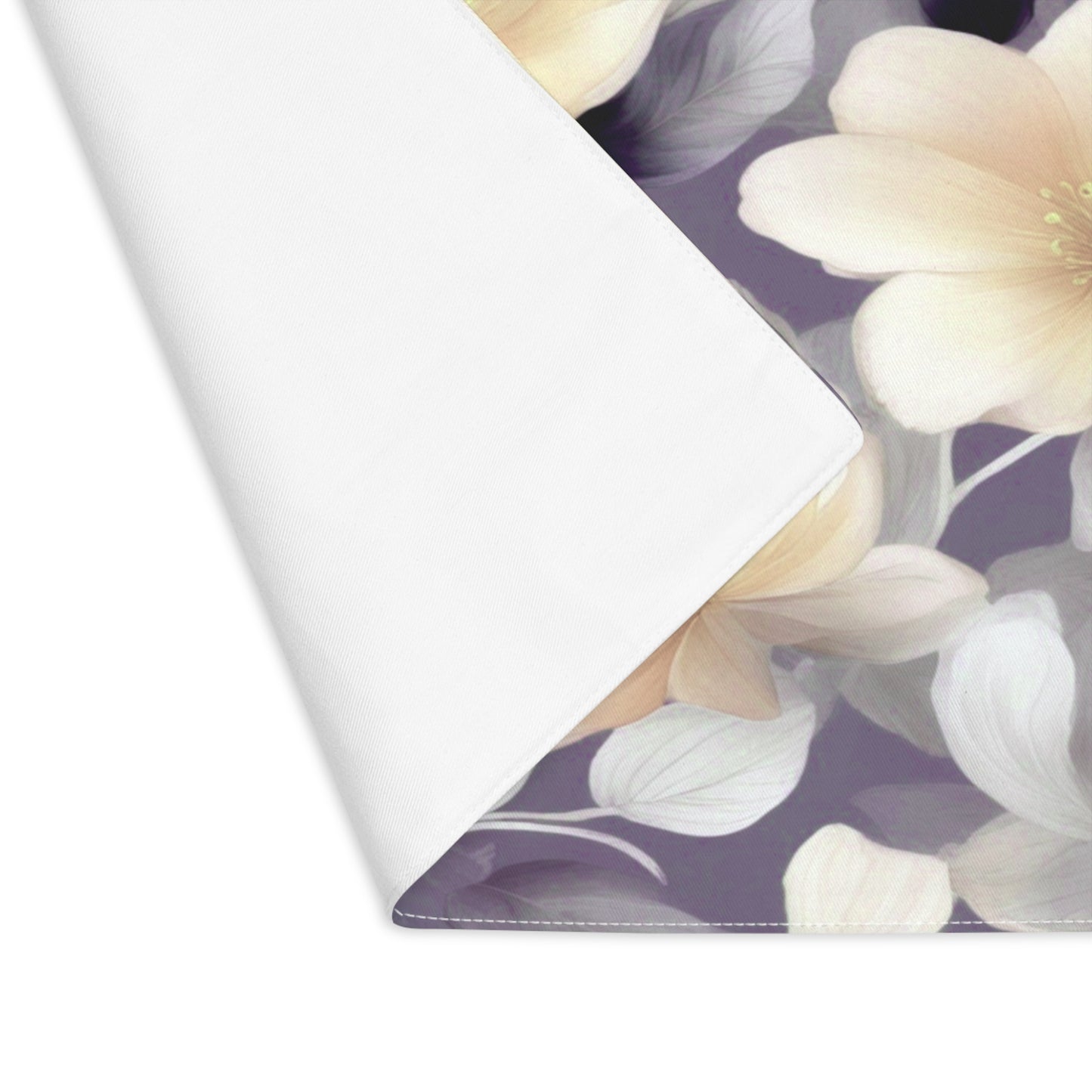 White Blush Floral Bunch Placemat, 1 pc