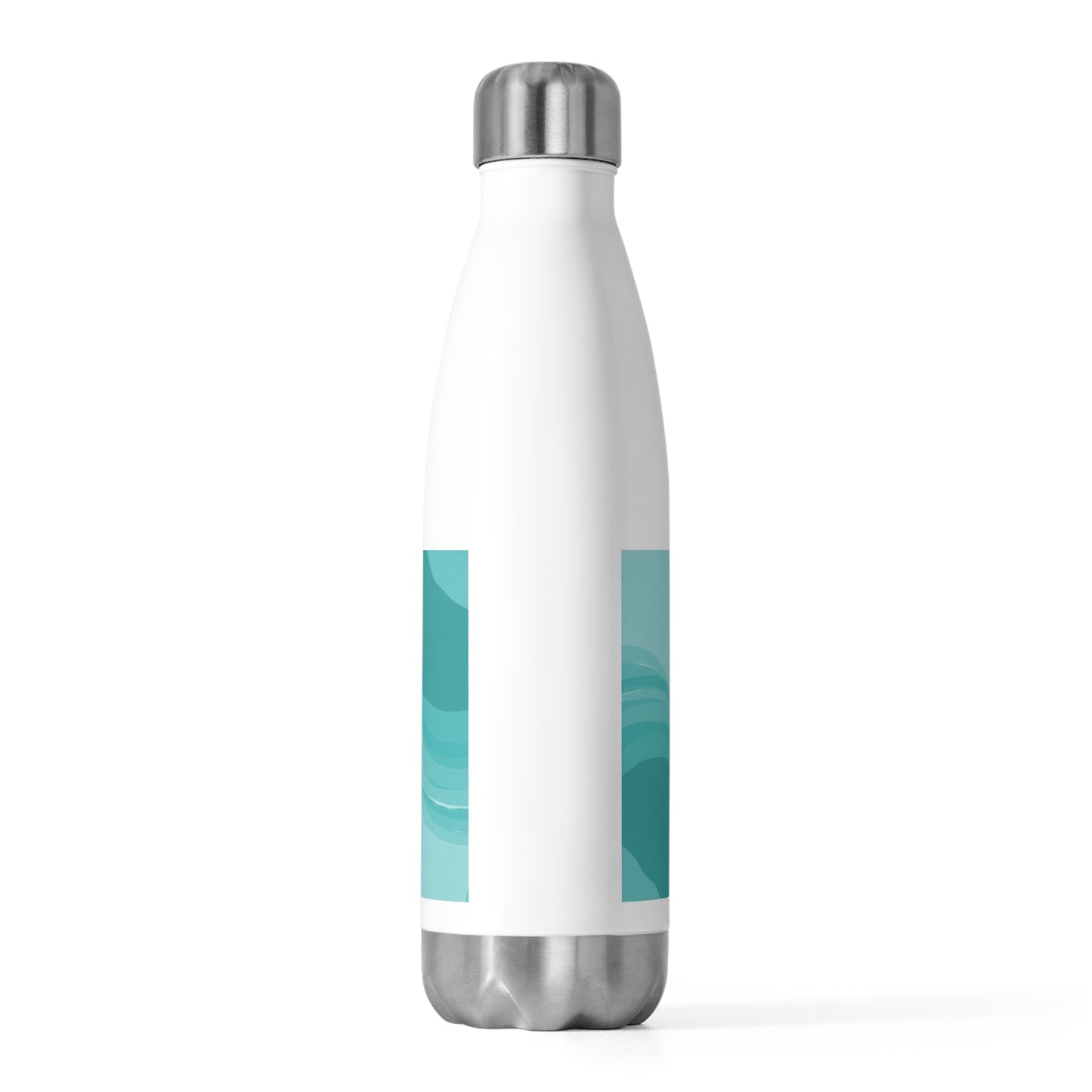 Tif Green Wavey 20oz Insulated Water Bottle