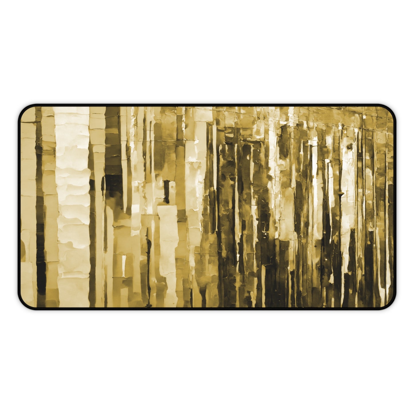Striped Light Brown 12" x 22" Desk Mat