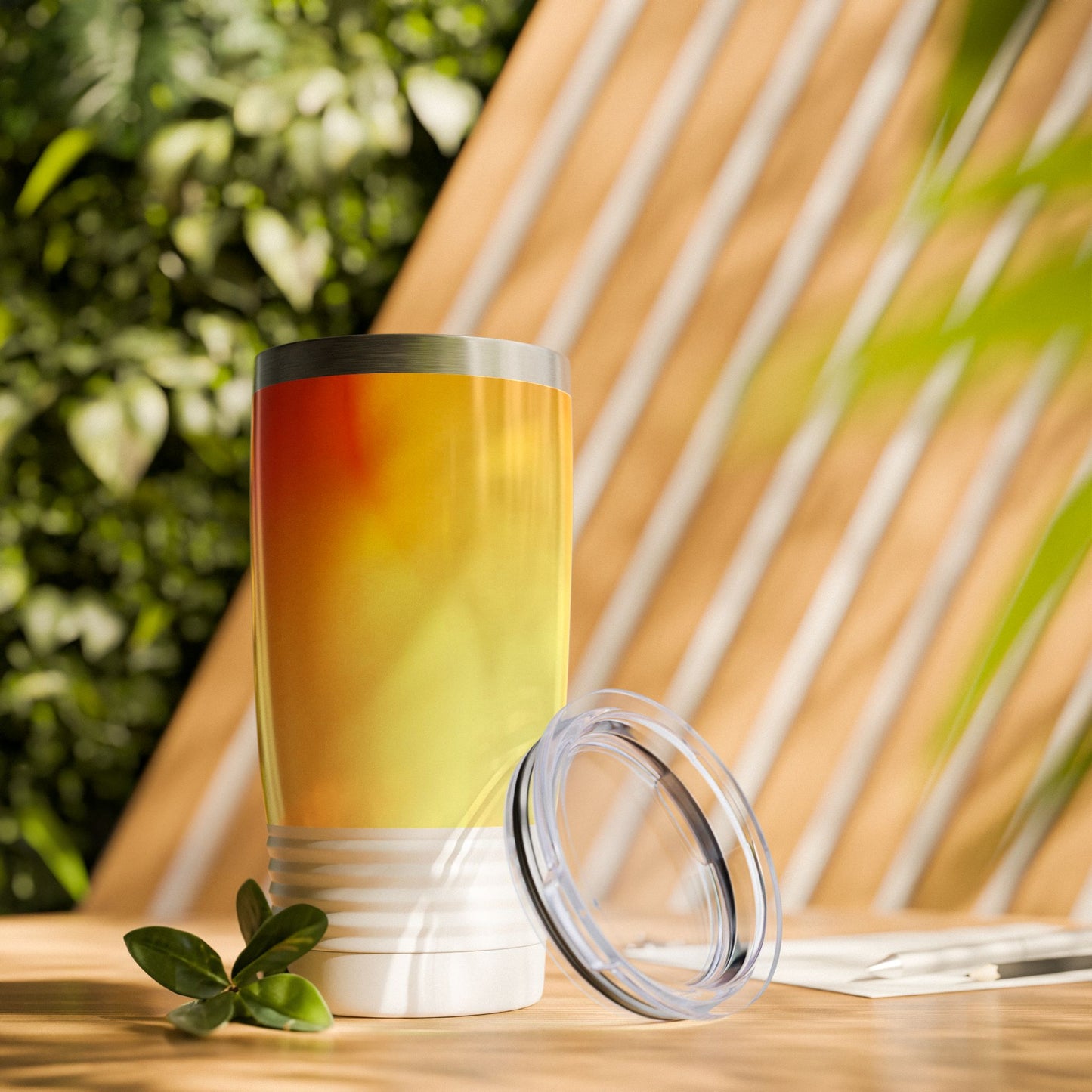 Phoenix Fade Ringneck Tumbler, 20oz in white, steel and black