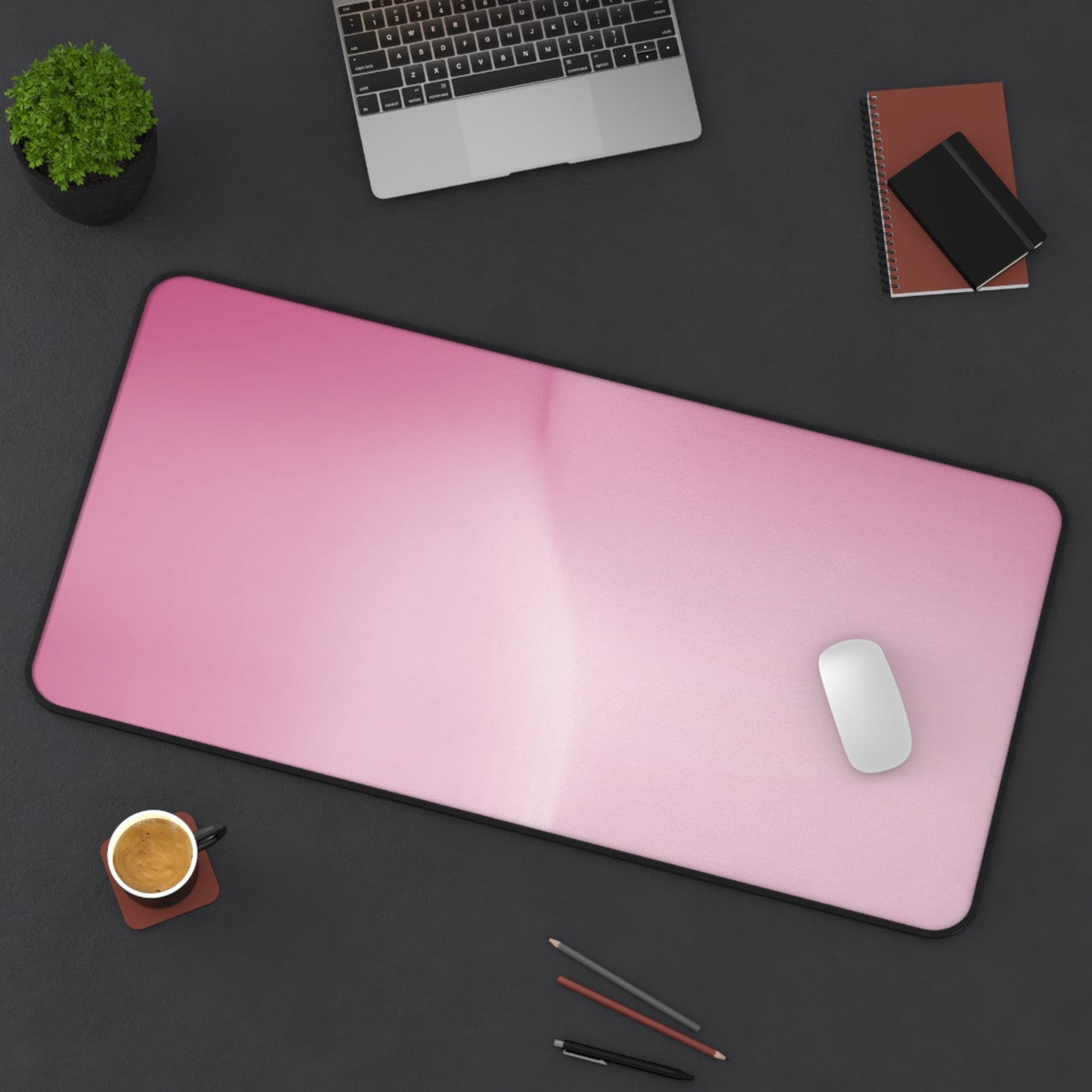 Pink Blush Fade 16" x 32" Desk Mat