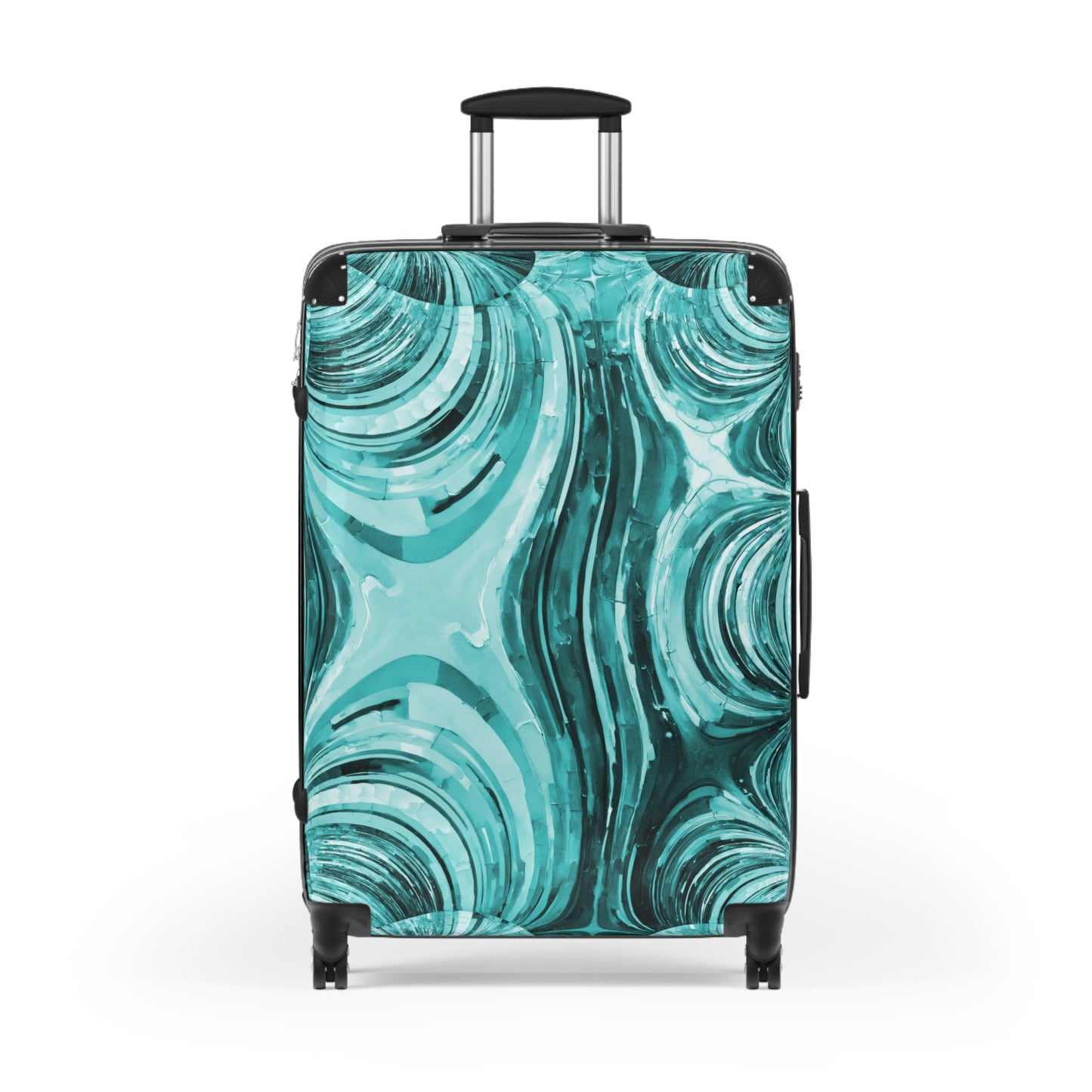 Uzi Spiral Tif Large Suitcase with built in lock, 4 double-wheels, telescopic handle, and ABS back hard-shell