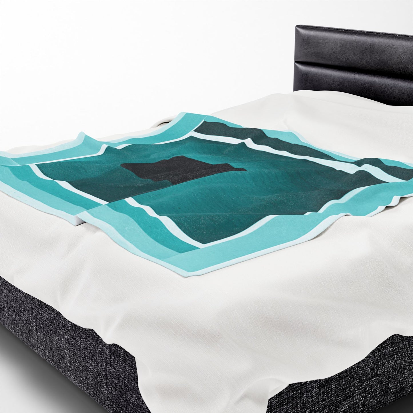 Tif Shadow Velveteen Plush Blanket, 50" x 60"