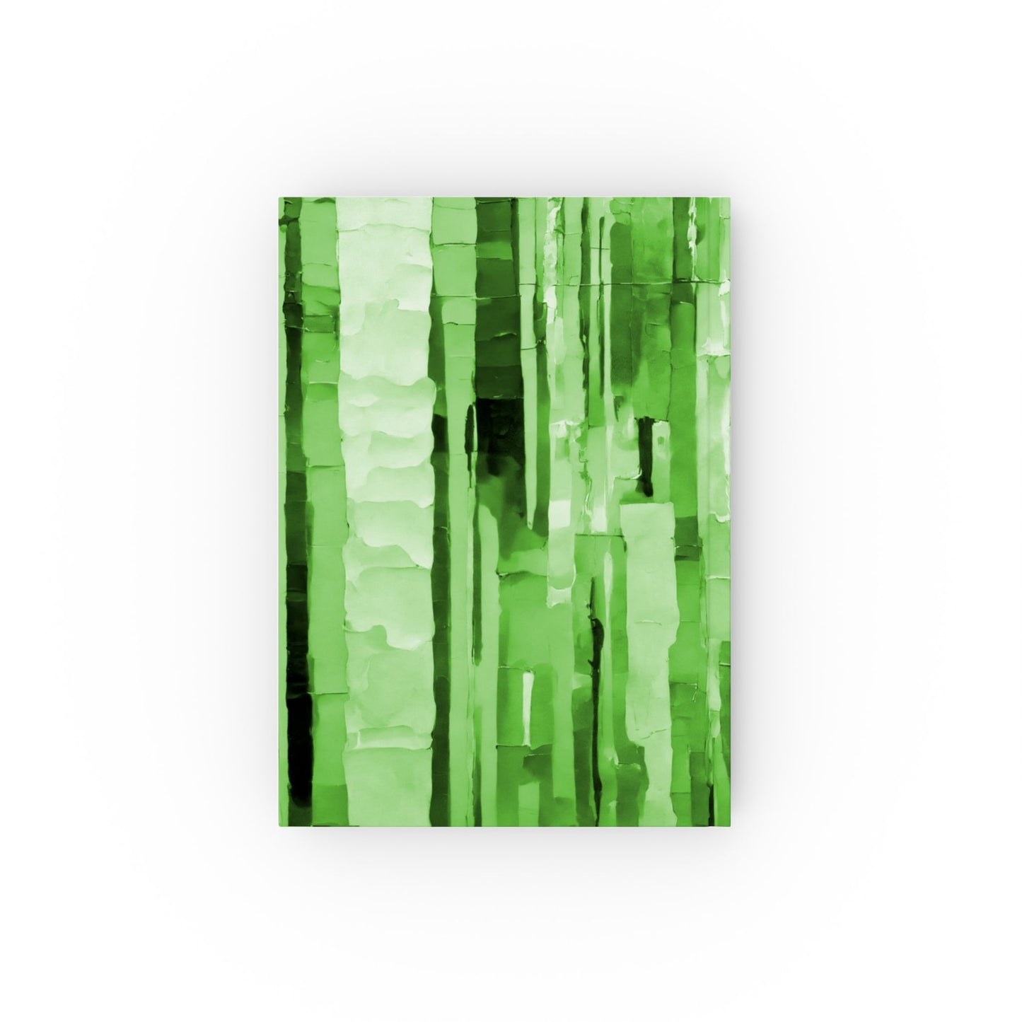 Striped Mint Pastel 5.2" x 7.4" Hard Backed Journal with 128 blank pages