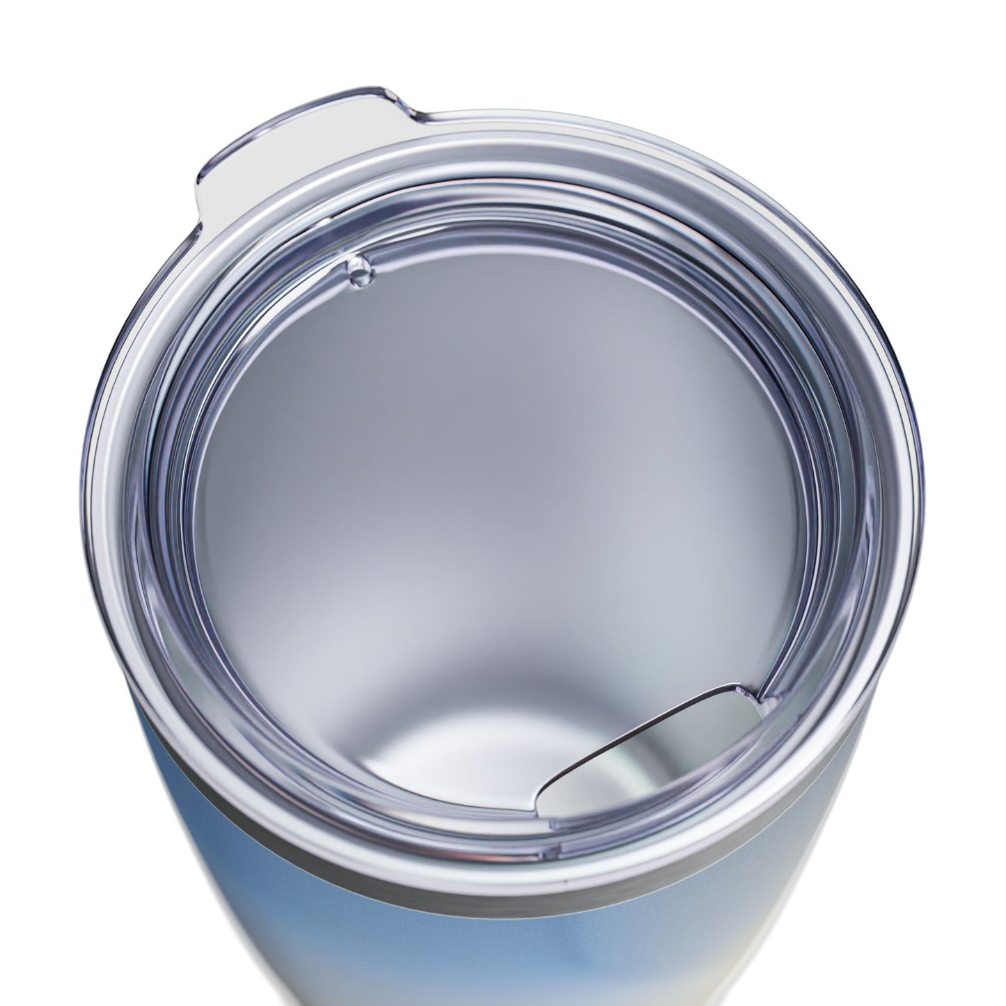 Cobalt Fade Ringneck Tumbler, 20oz in white, steel and black