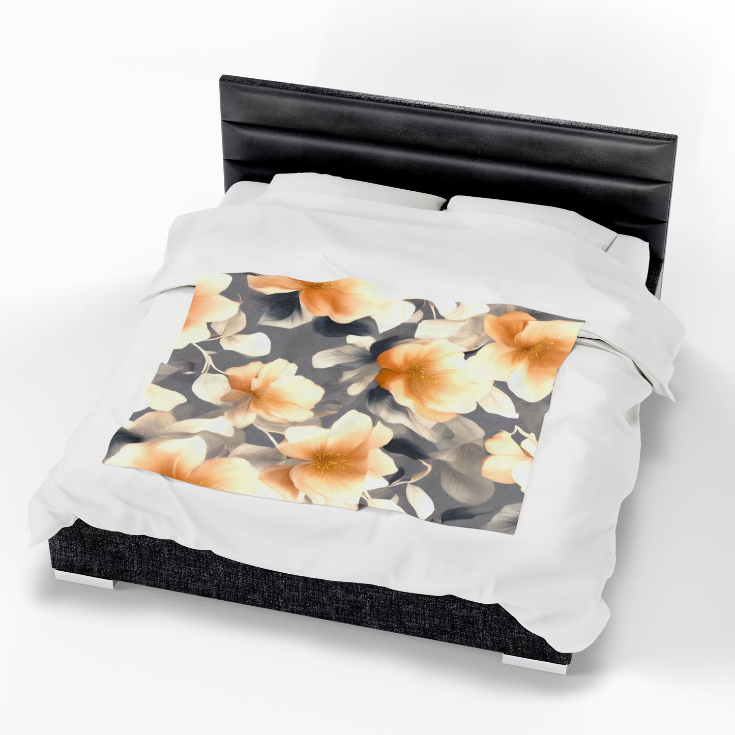 Soft Blossom Floral Bunch Velveteen Plush Blanket, 50" x 60"
