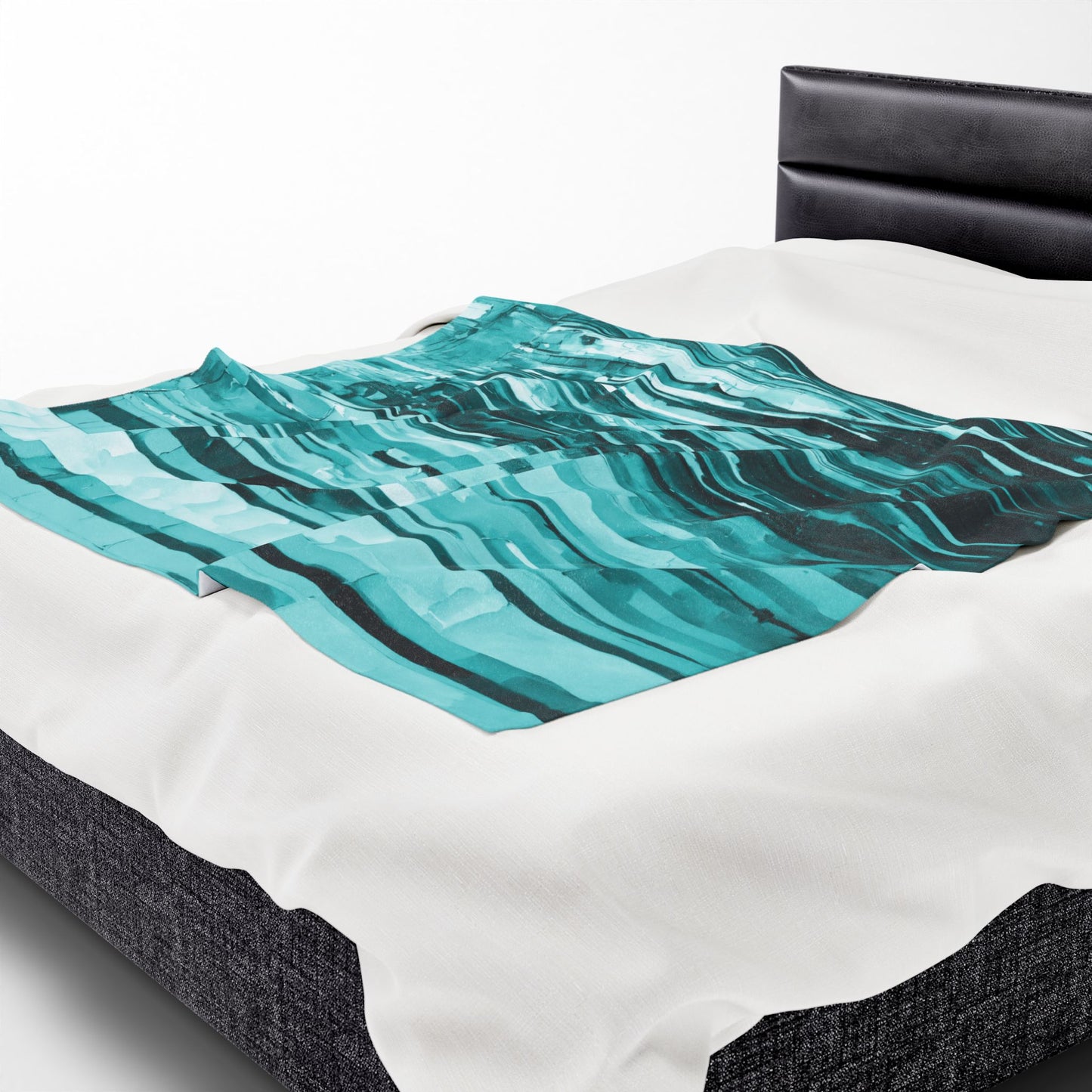 Striped Tif Velveteen Plush Blanket, 50" x 60"