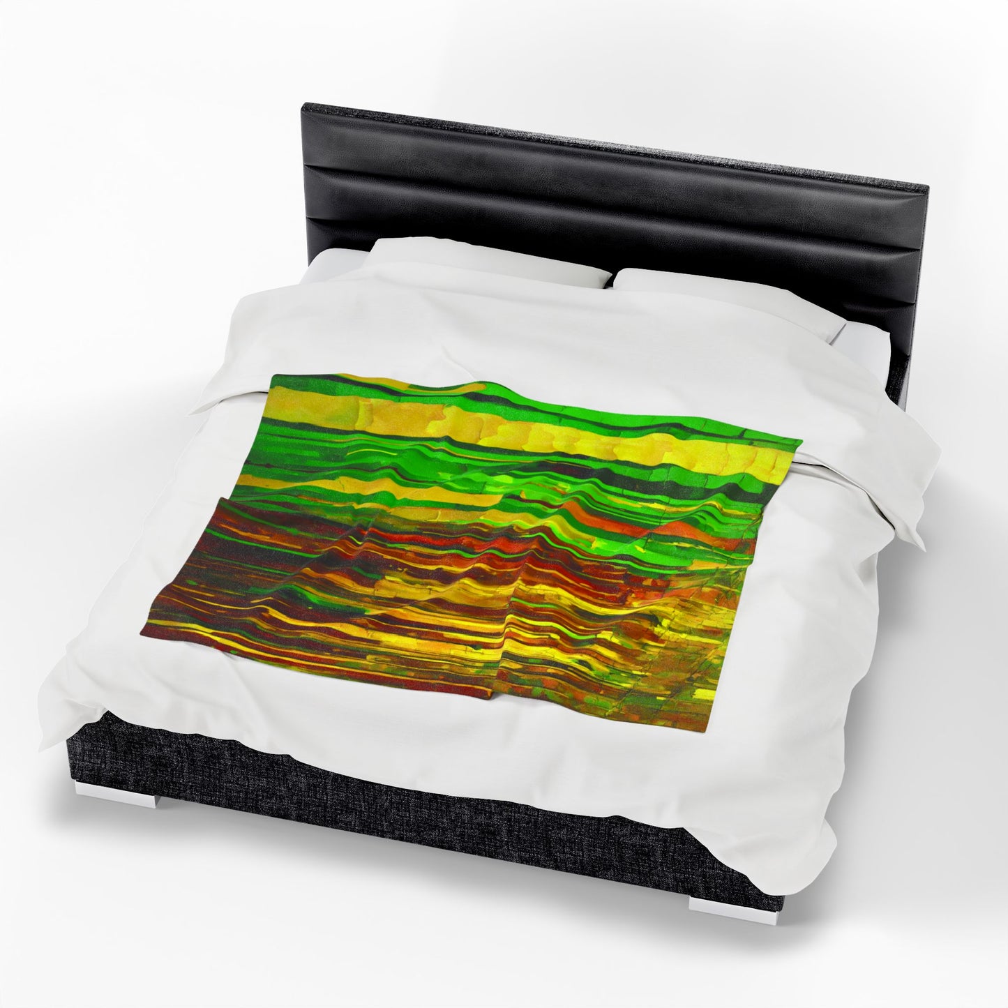 Striped Beta Velveteen Plush Blanket, 50" x 60"