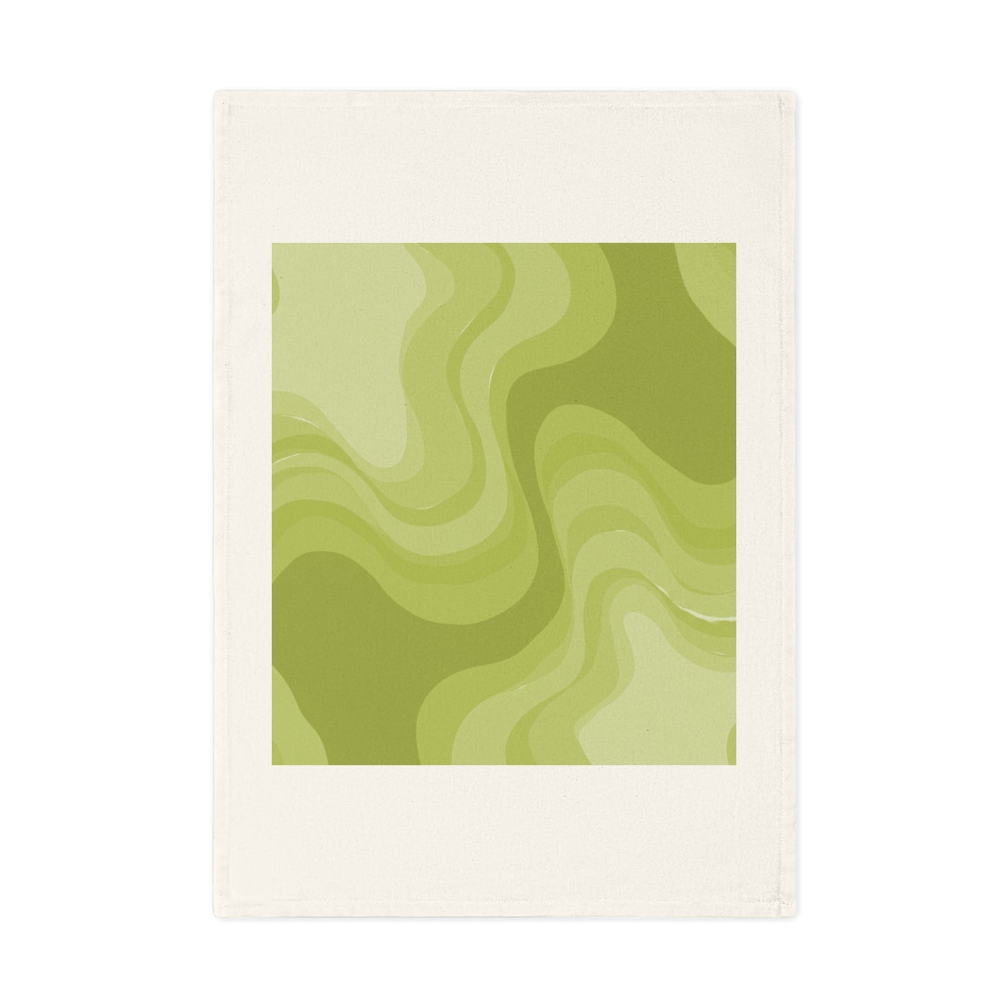 Lemon Wavey 19.6" x 27.5" Cotton Tea Towel