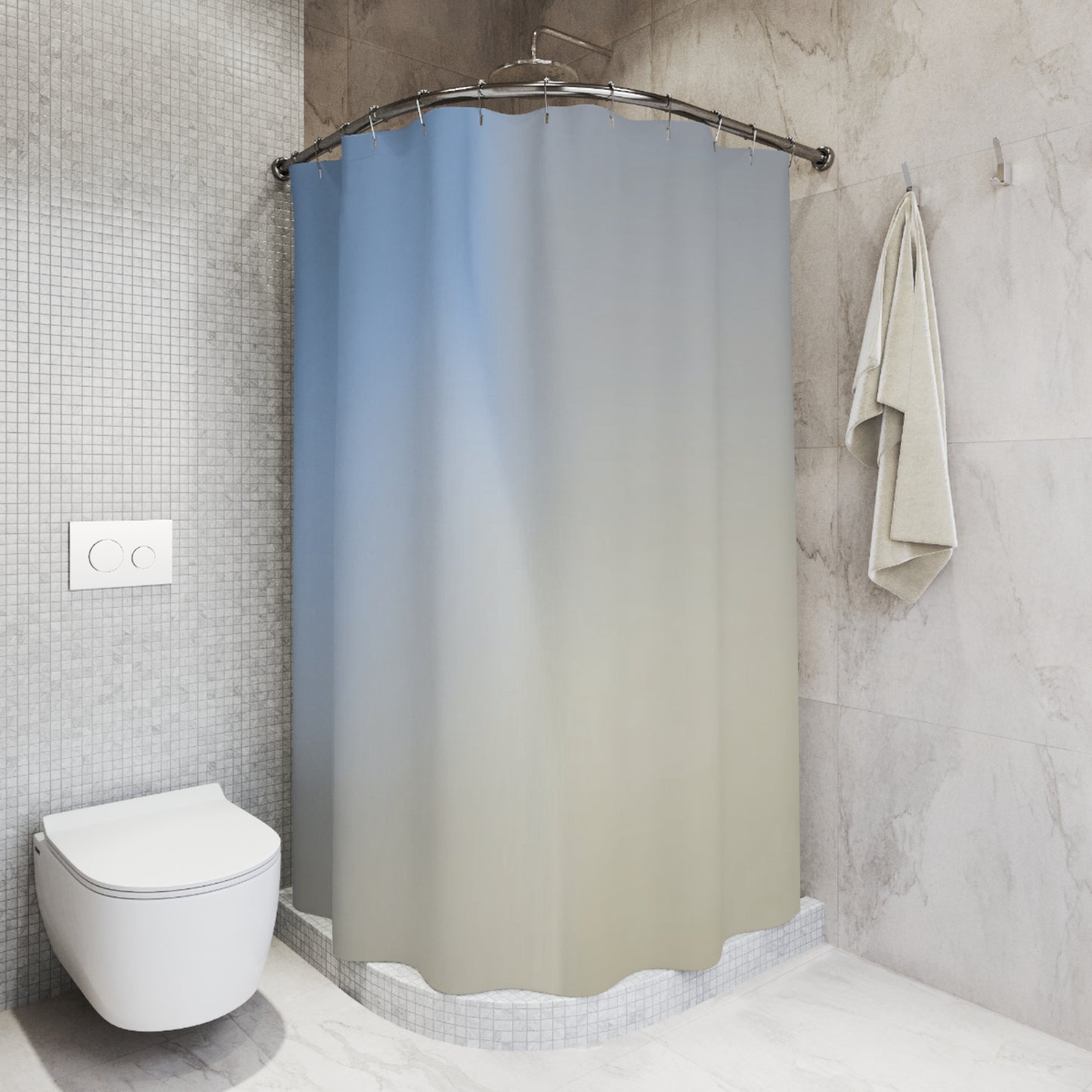 Cobalt Fade Shower Curtains, 71" x 74"