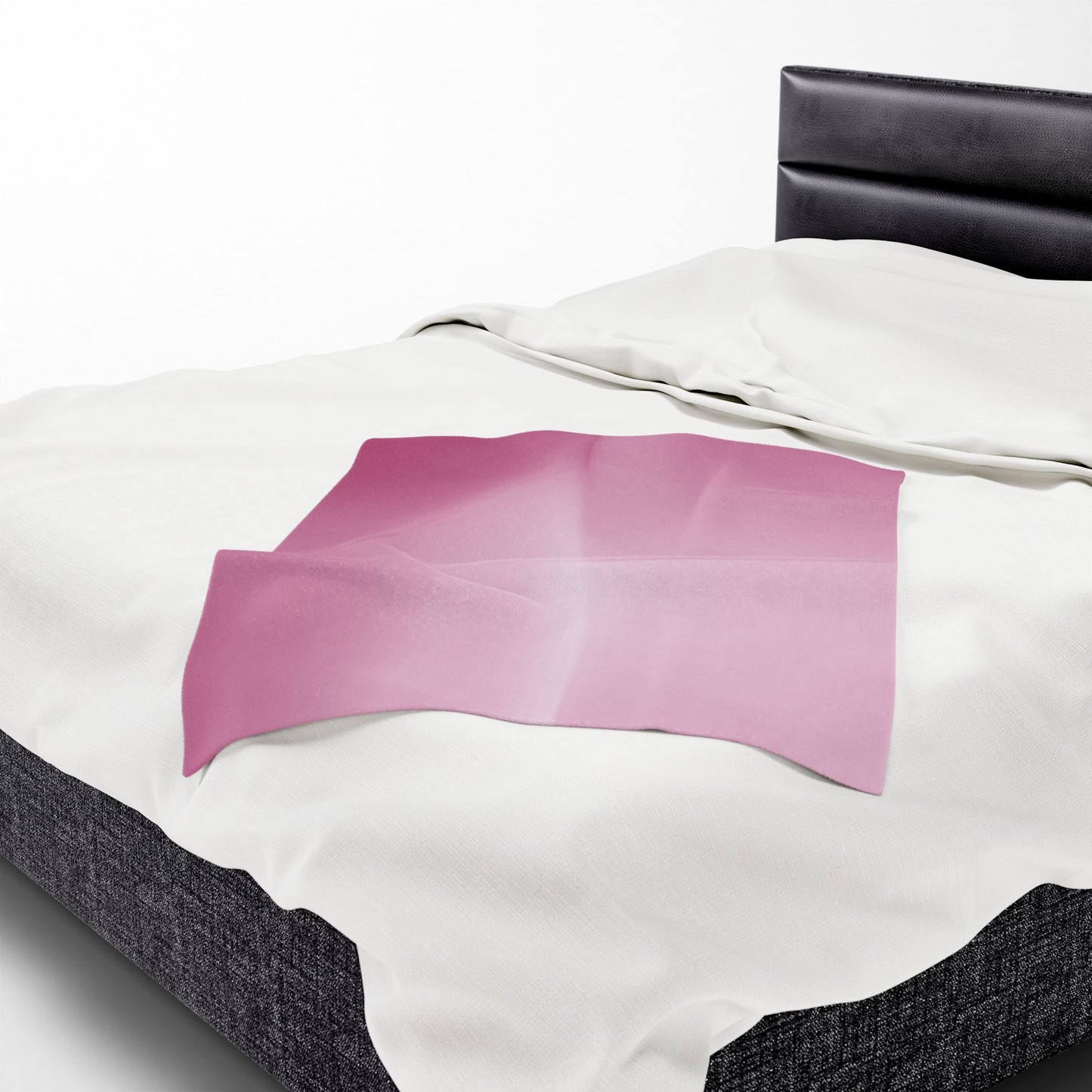 Pink Blush Fade Velveteen Plush Blanket, 30" x 40"