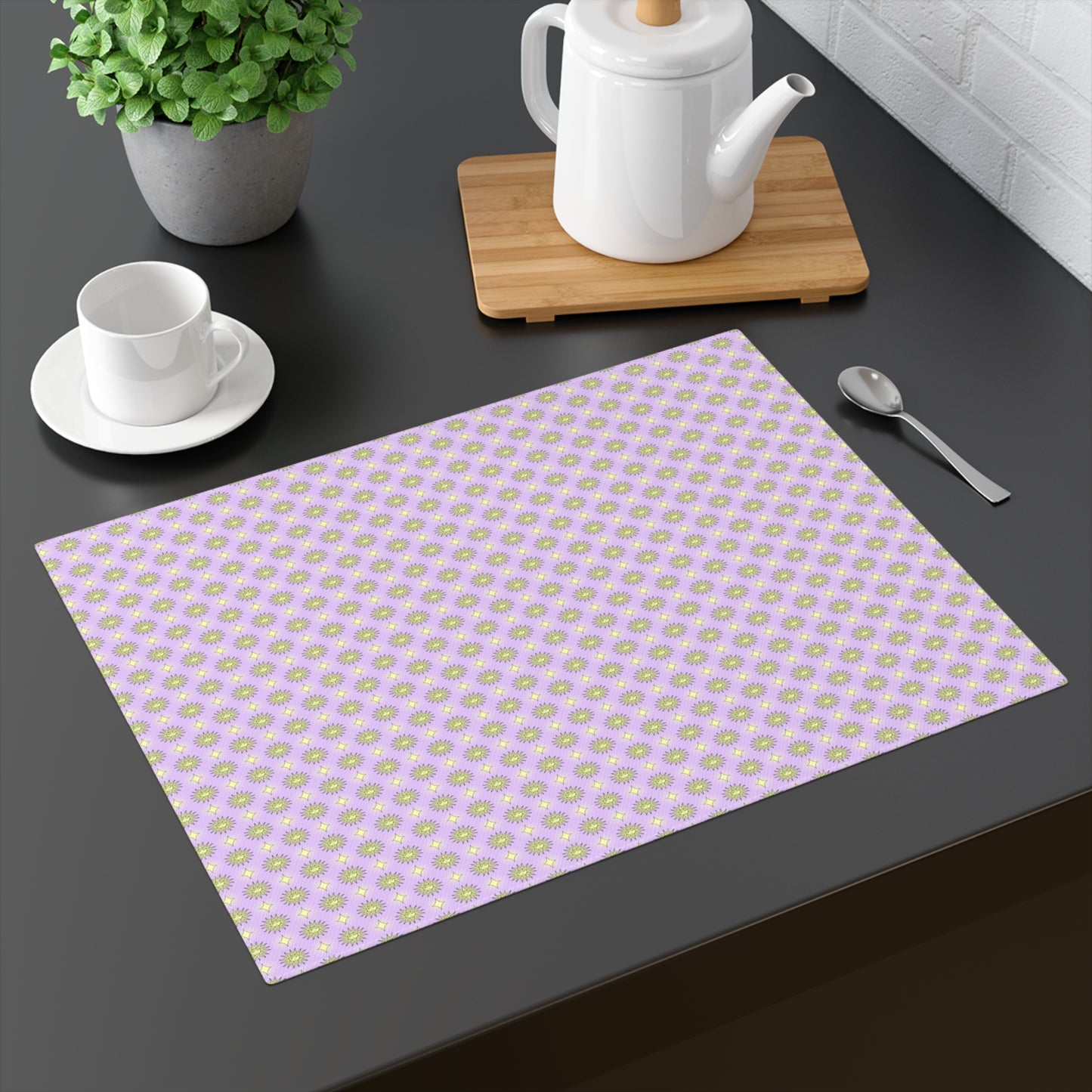 Magenta Star-crossed Bodies Placemat, 1 pc