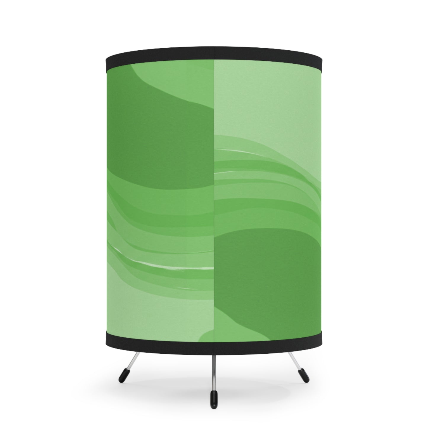 Greenie Meanie Wavey Tripod Lamp with High-Res Printed Shade, US\CA plug