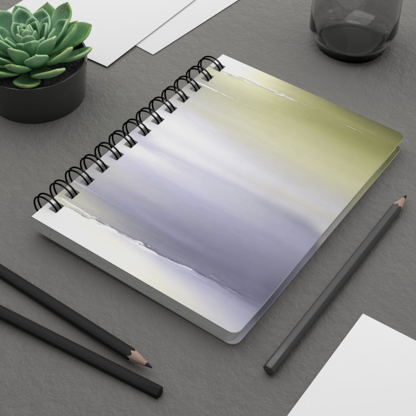 Lavender Sea Golden Fog Sea Purple Fog Spiral Bound Journal, 5" x 7" 150 pages