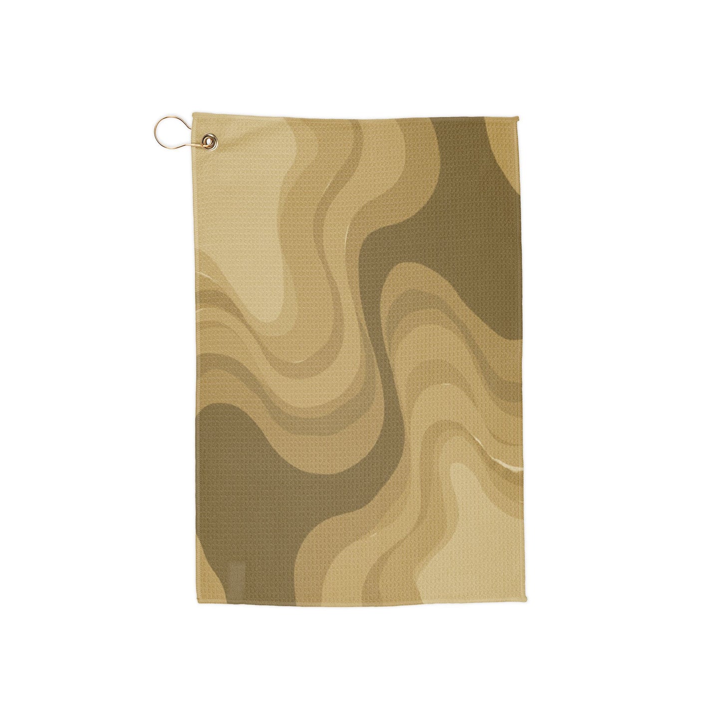 Brown Wavey 16" x 24" Golf Towel
